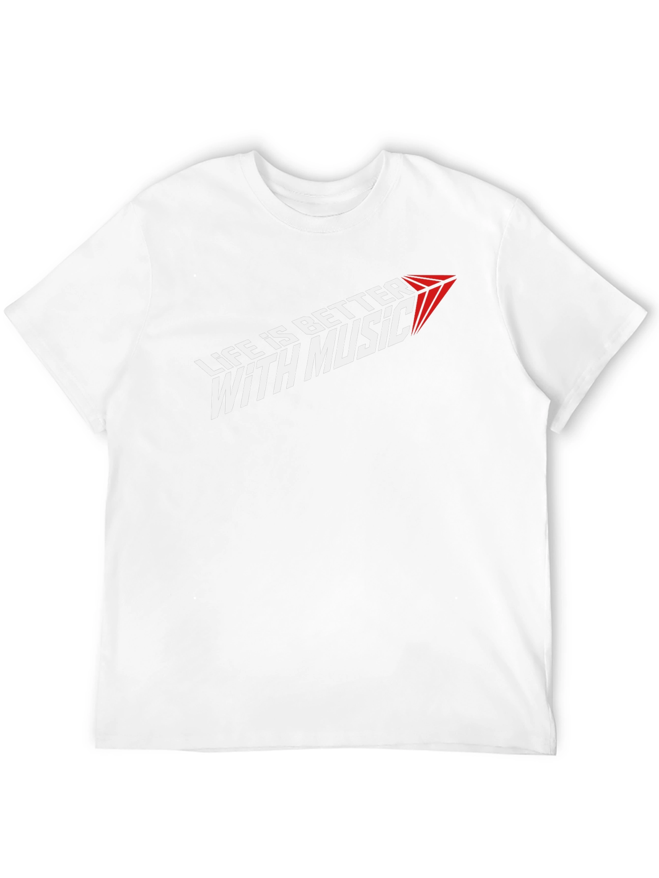 Life is Better with Music Graphic Tee - Black