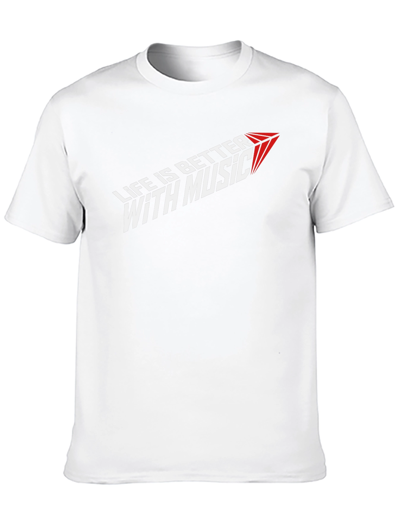 Life is Better with Music Graphic Tee - Black