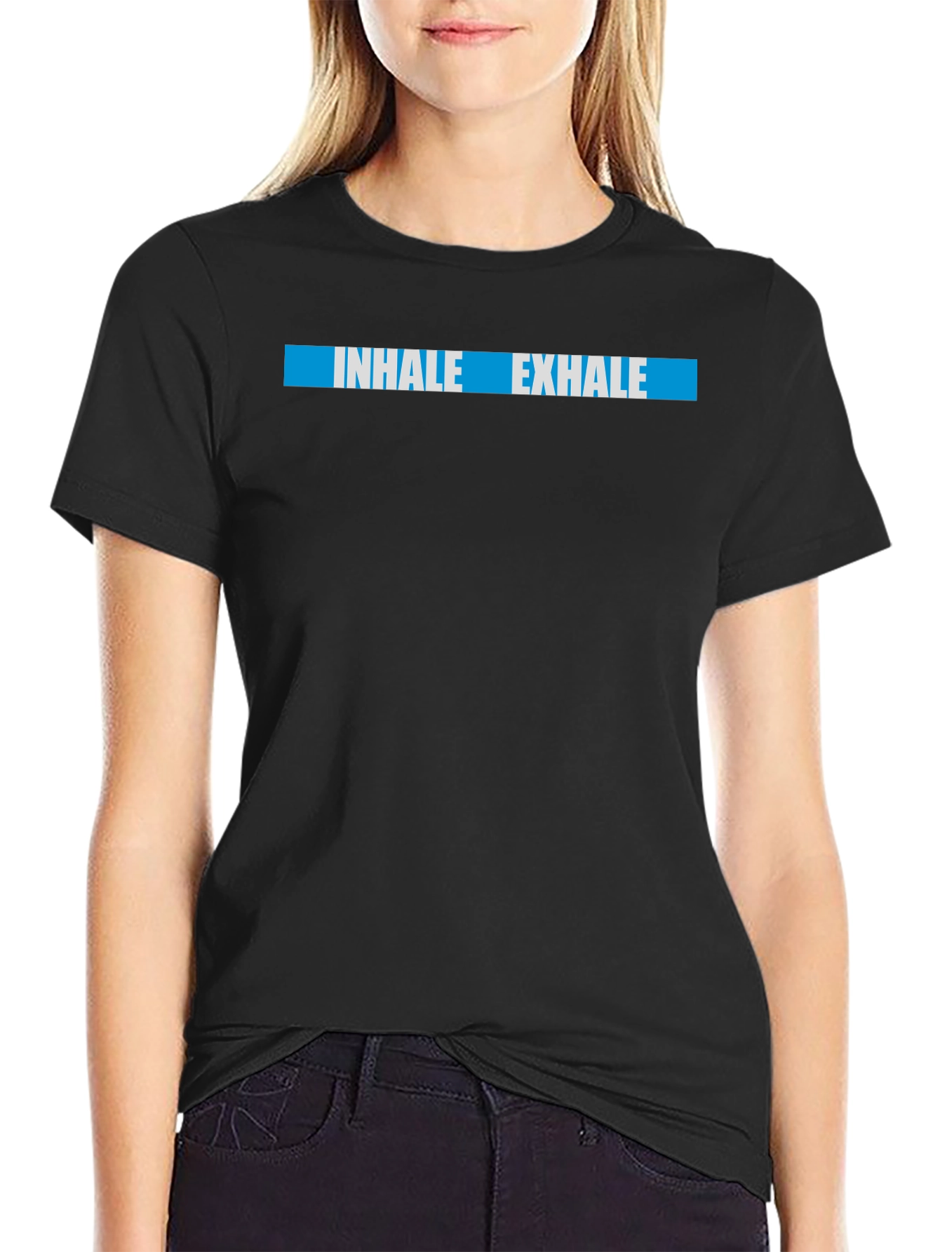 Inhale Exhale Graphic T-Shirt - Casual Comfort