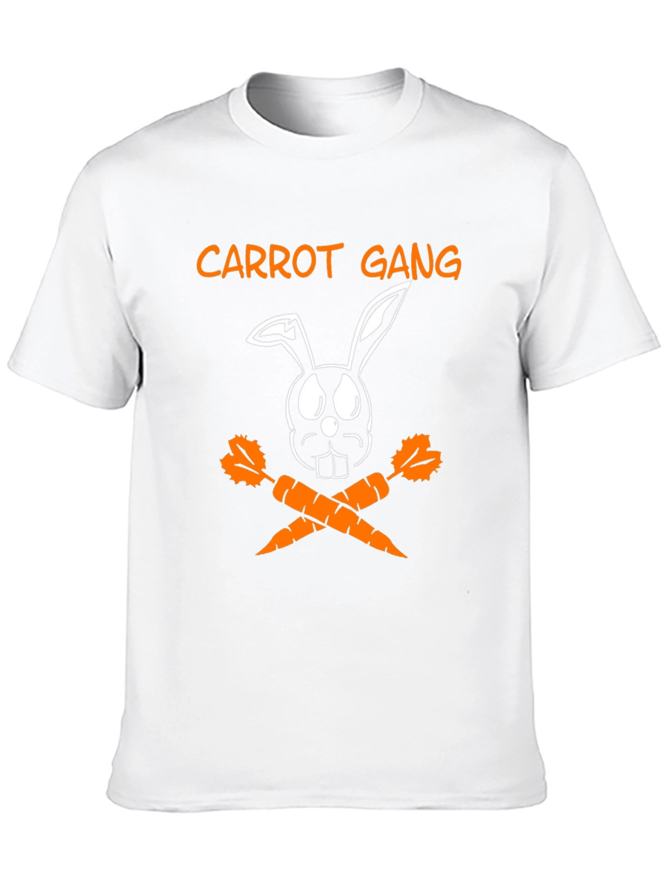 Carrot Gang Bunny T-Shirt - Black Cotton Tee