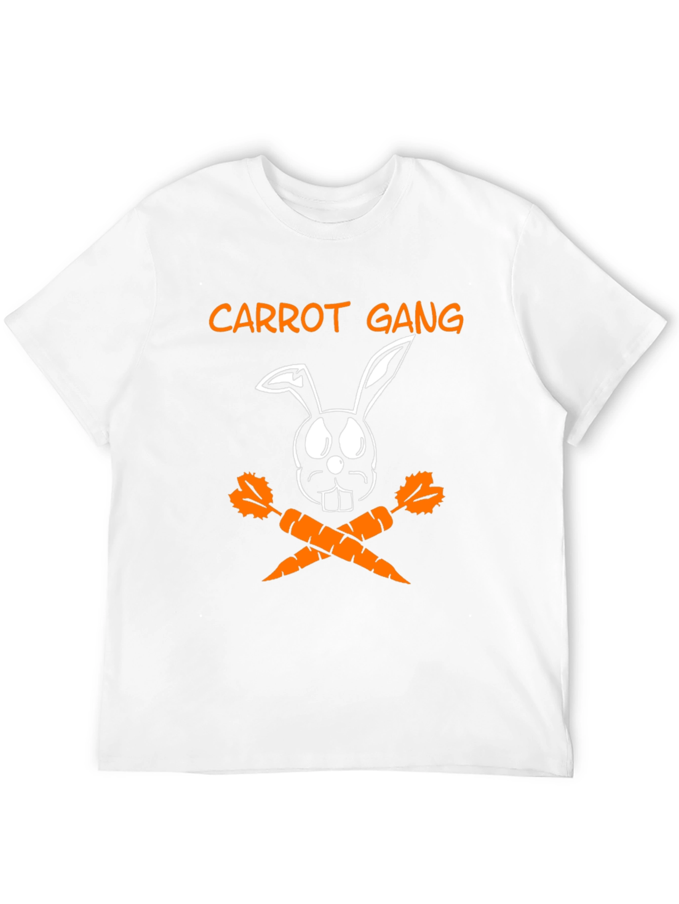 Carrot Gang Bunny T-Shirt - Black Cotton Tee
