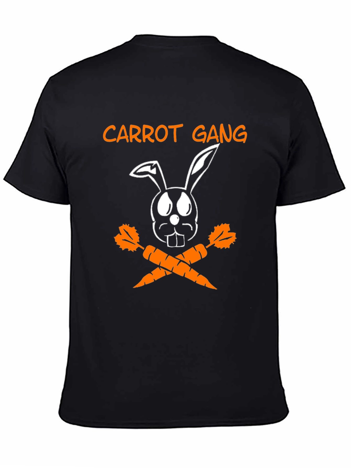 Carrot Gang Bunny T-Shirt - Black Cotton Tee
