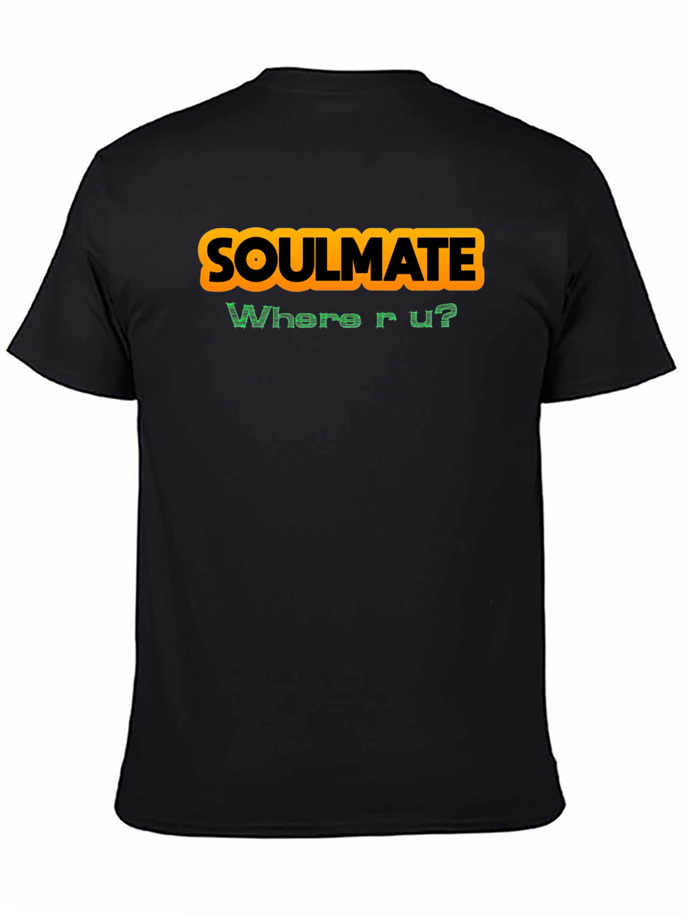 Soulmate Where R U? Graphic T-Shirt - Black