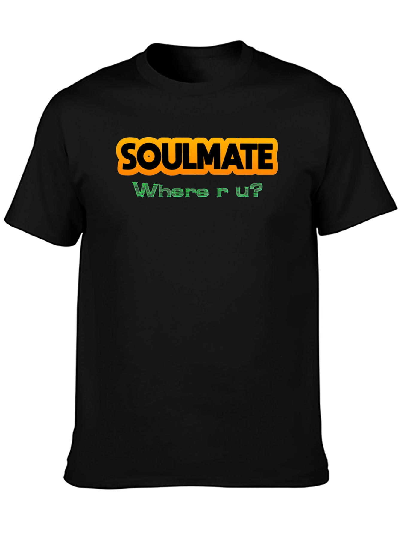 Soulmate Where R U? Graphic T-Shirt - Black