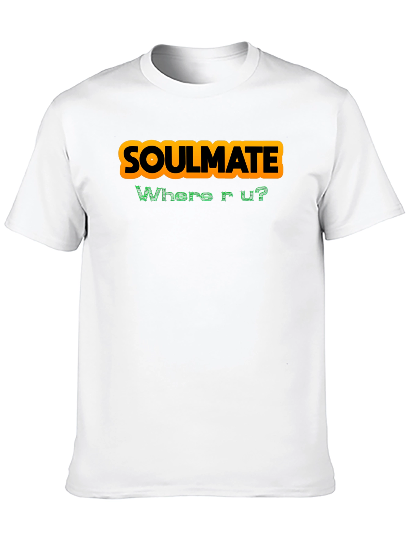 Soulmate Where R U? Graphic T-Shirt - Black