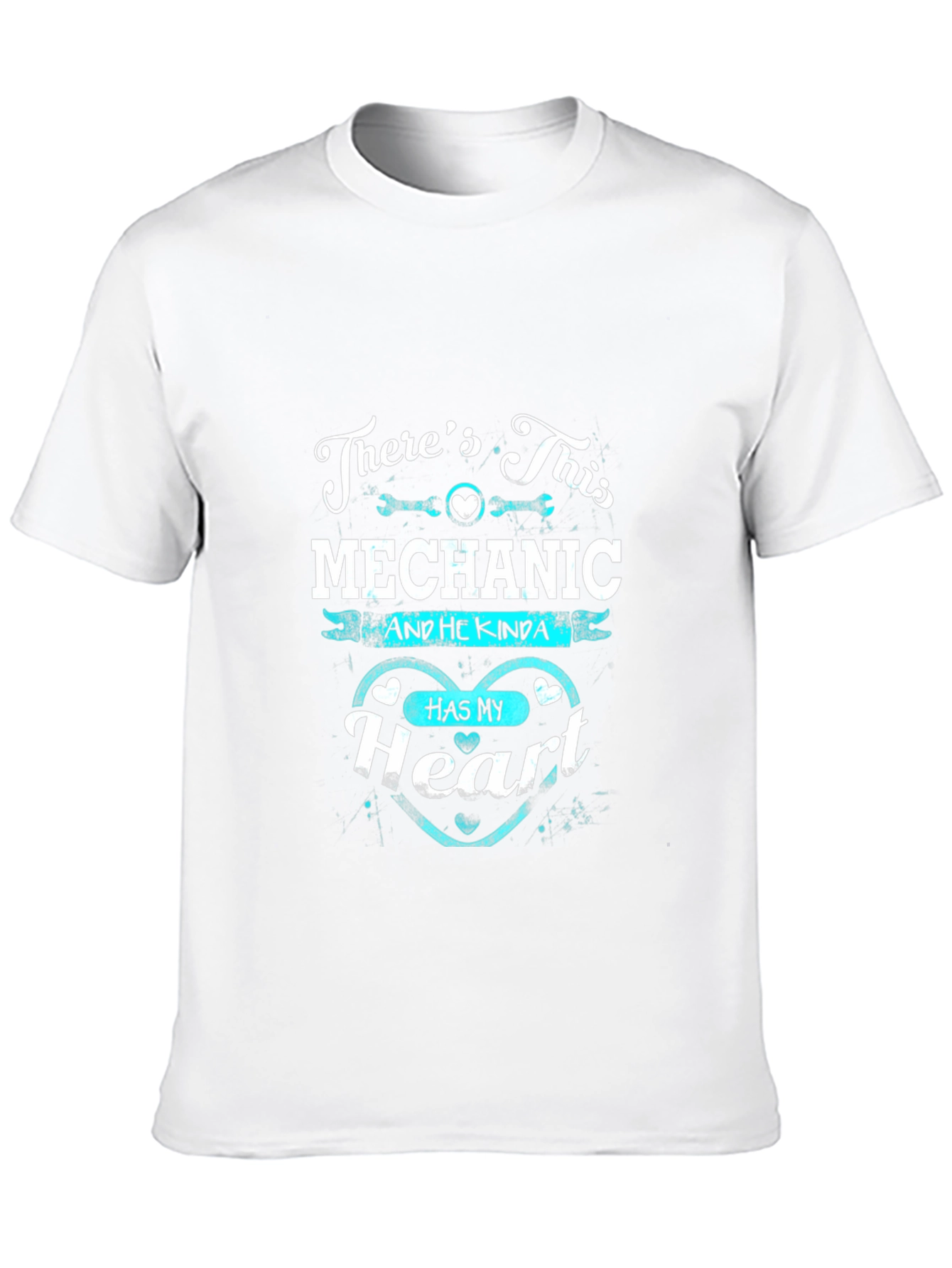 Mechanic Heart Graphic T-Shirt - Black Cotton