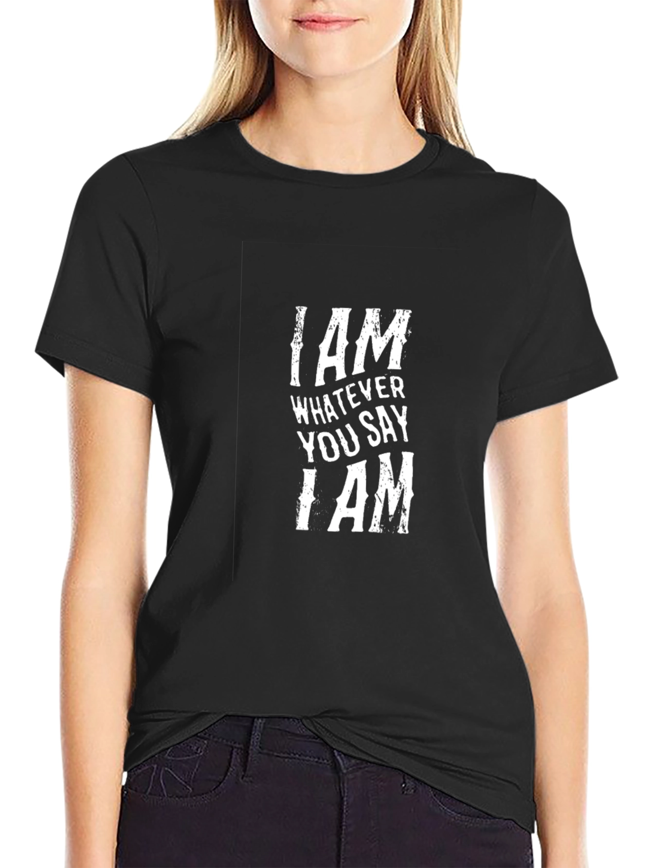 I AM Slogan T-Shirt
