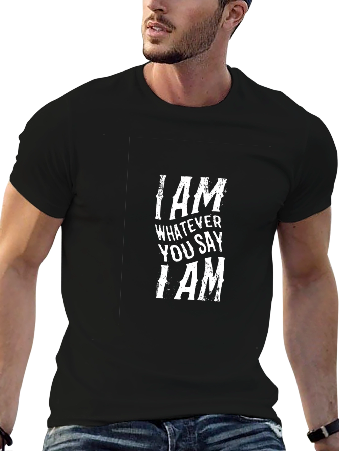 I AM Slogan T-Shirt