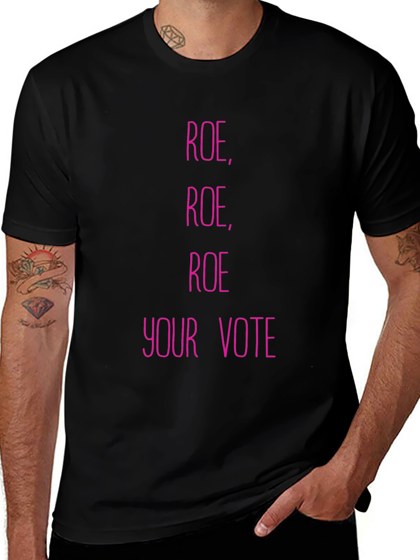 Roe Your Vote Graphic Tee - Black