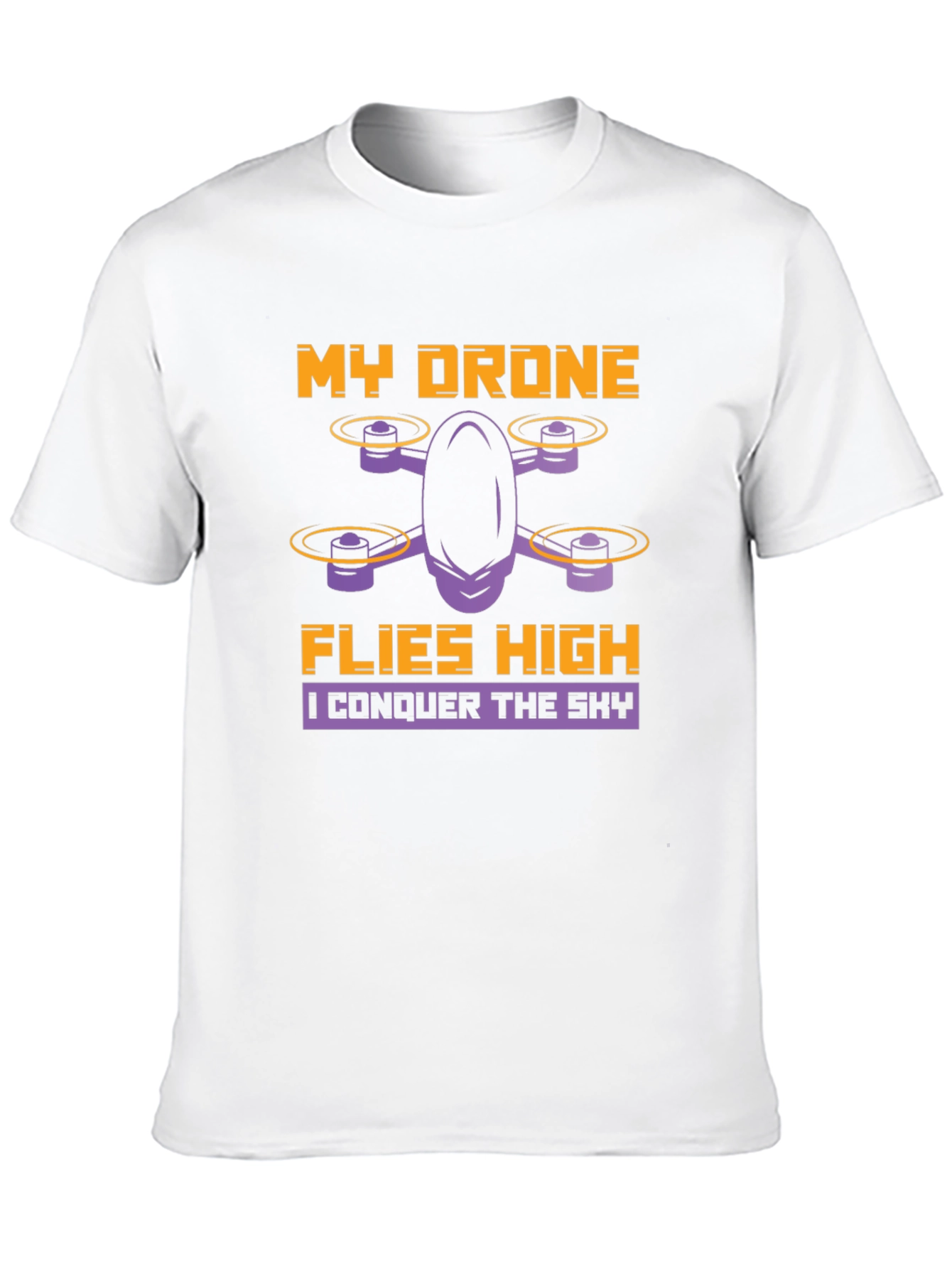 My Drone Flies High T-Shirt - Drone Enthusiast Apparel