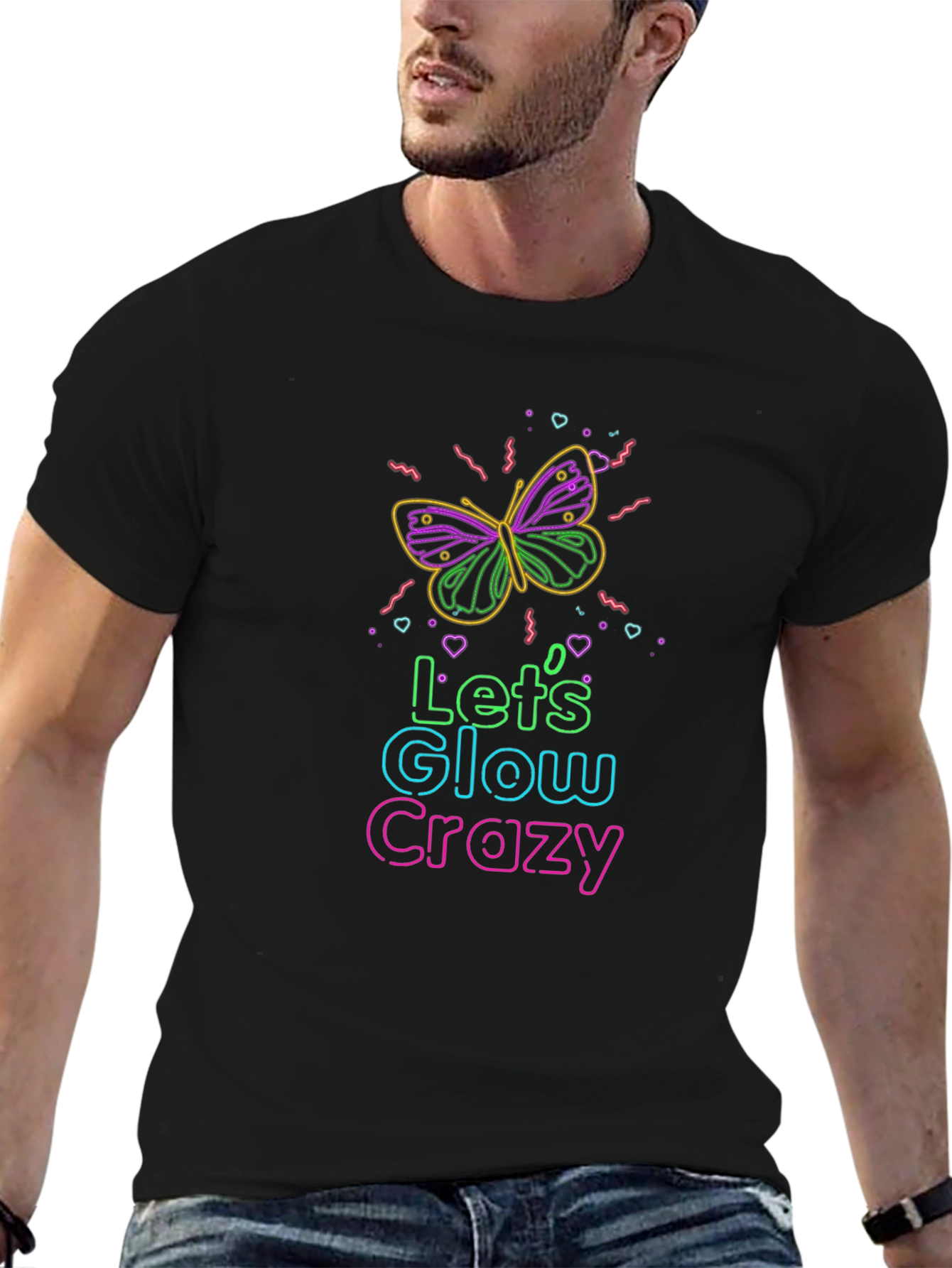 Lets Glow Crazy Graphic Tee