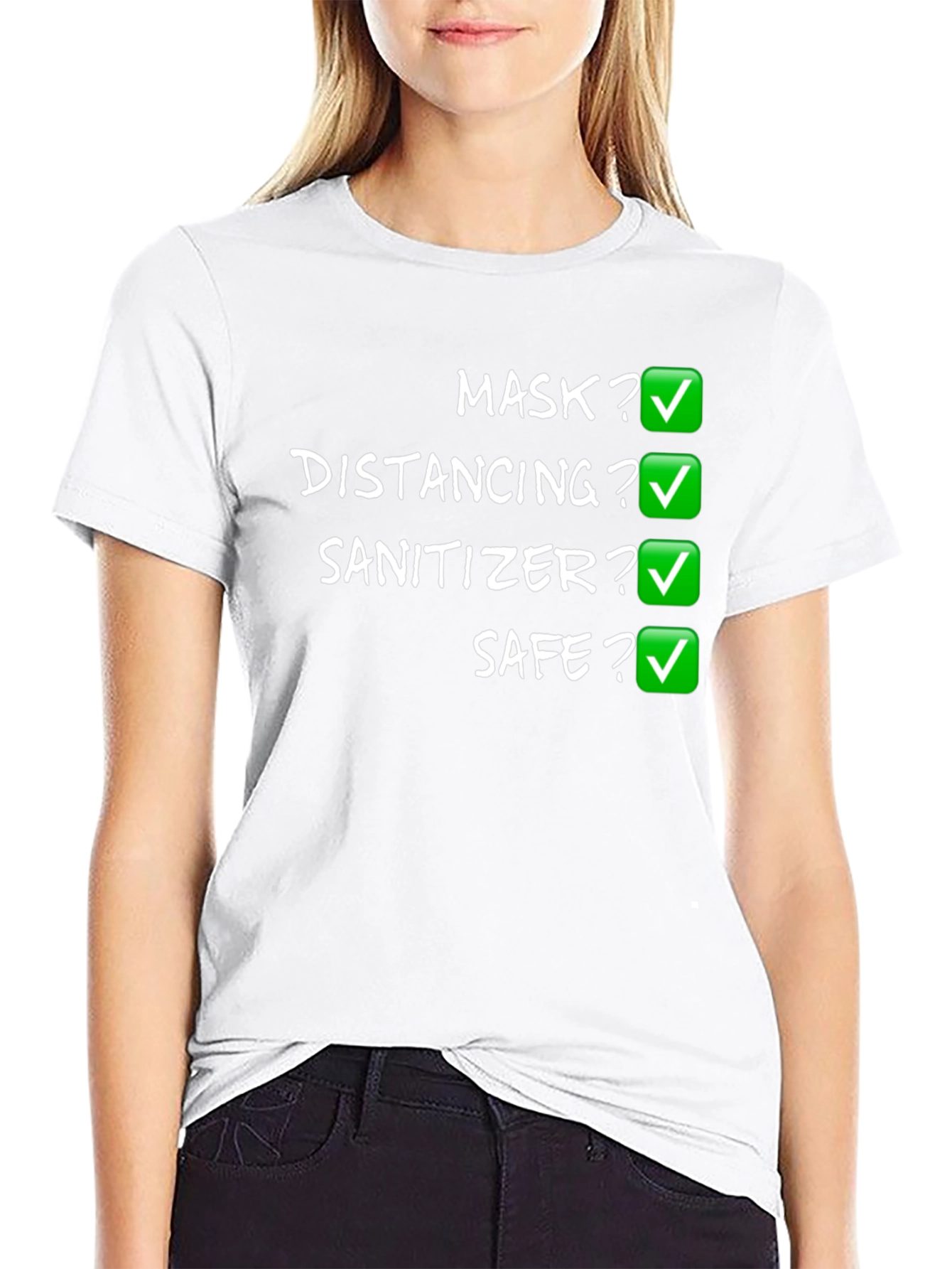 Mask Distancing Sanitizer Safe T-Shirt