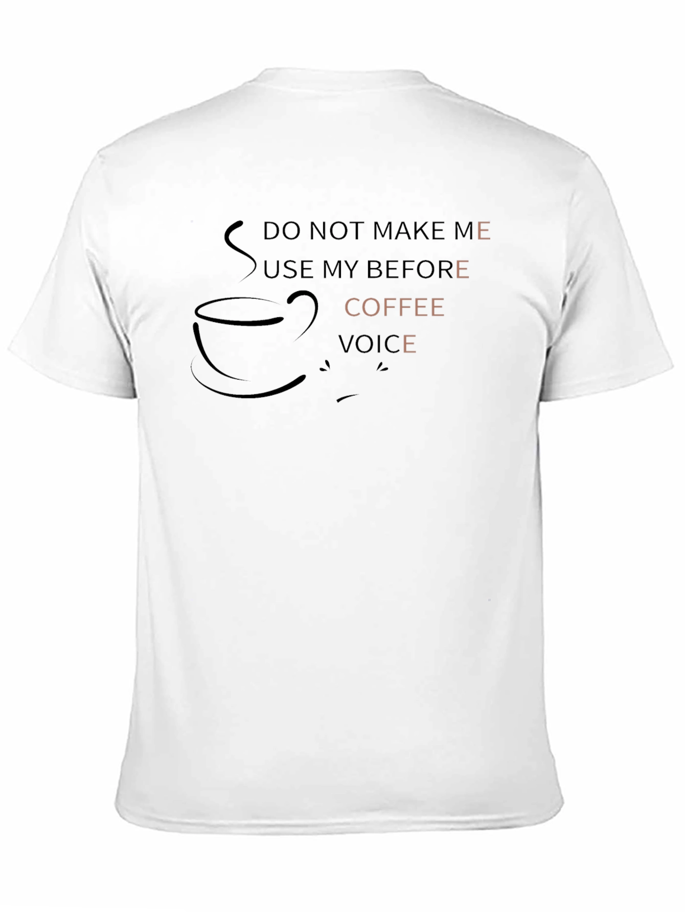 Coffee Voice Graphic Tee - Mens Black T-Shirt