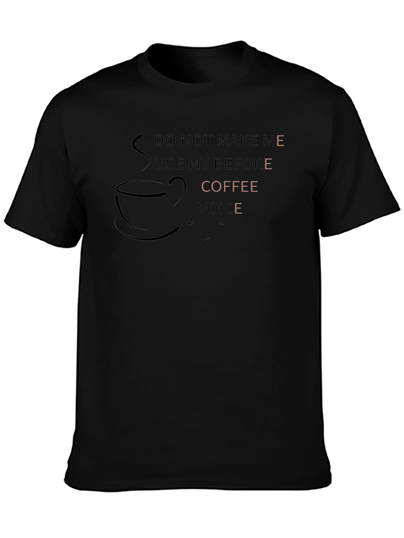 Coffee Voice Graphic Tee - Mens Black T-Shirt