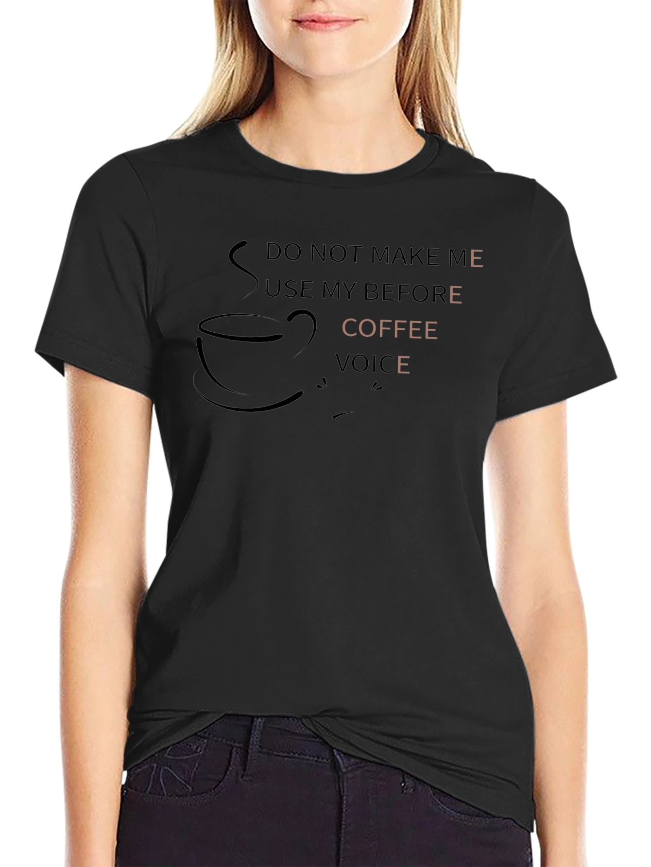 Coffee Voice Graphic Tee - Mens Black T-Shirt