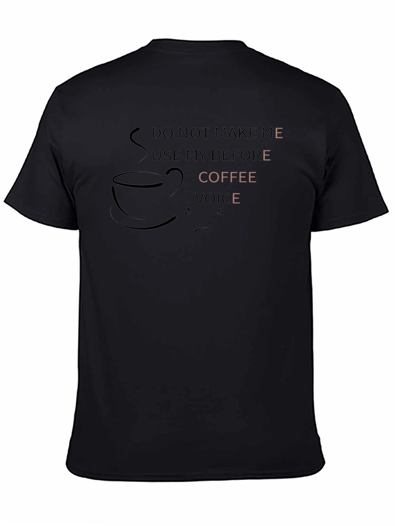 Coffee Voice Graphic Tee - Mens Black T-Shirt