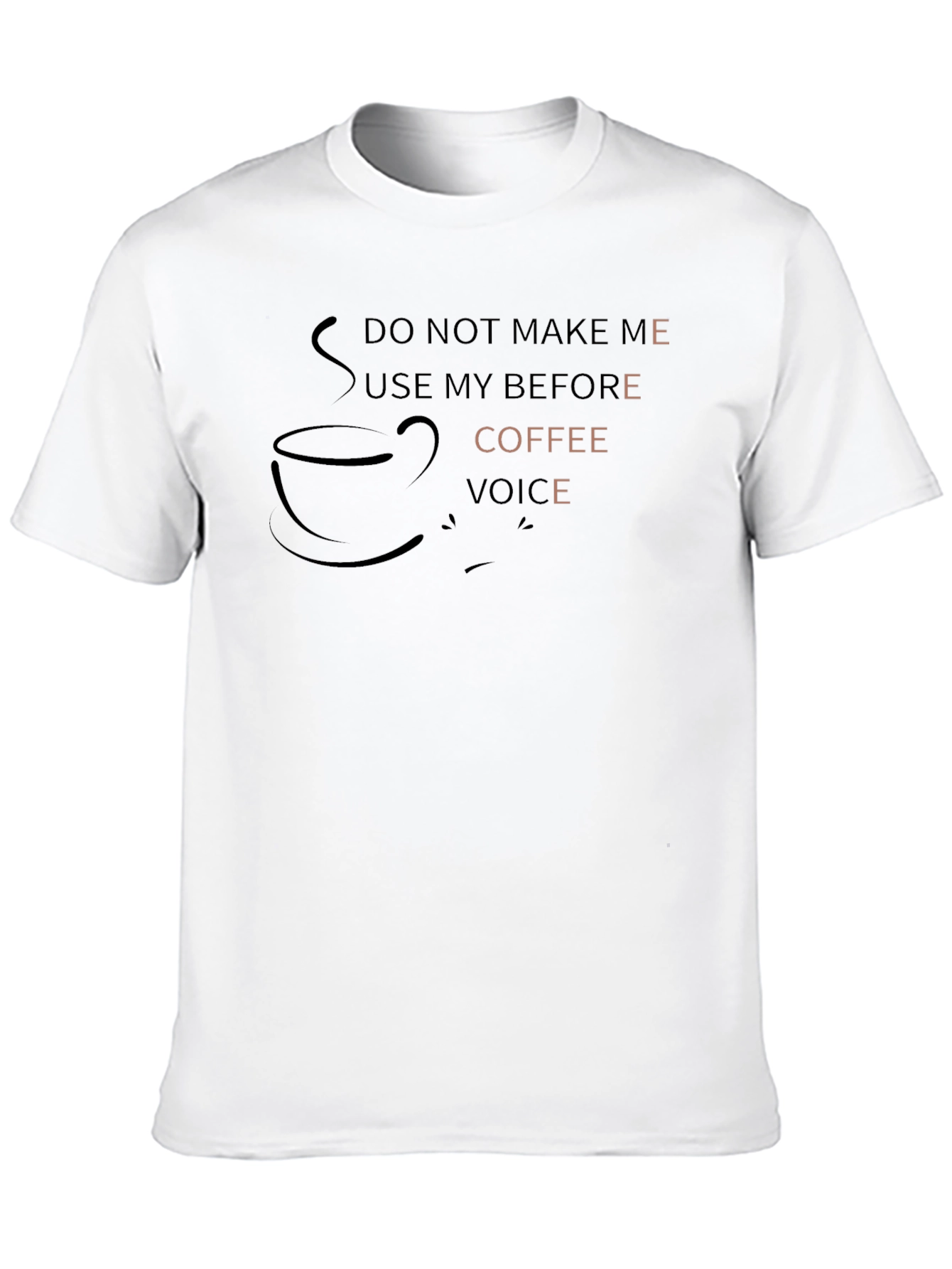 Coffee Voice Graphic Tee - Mens Black T-Shirt