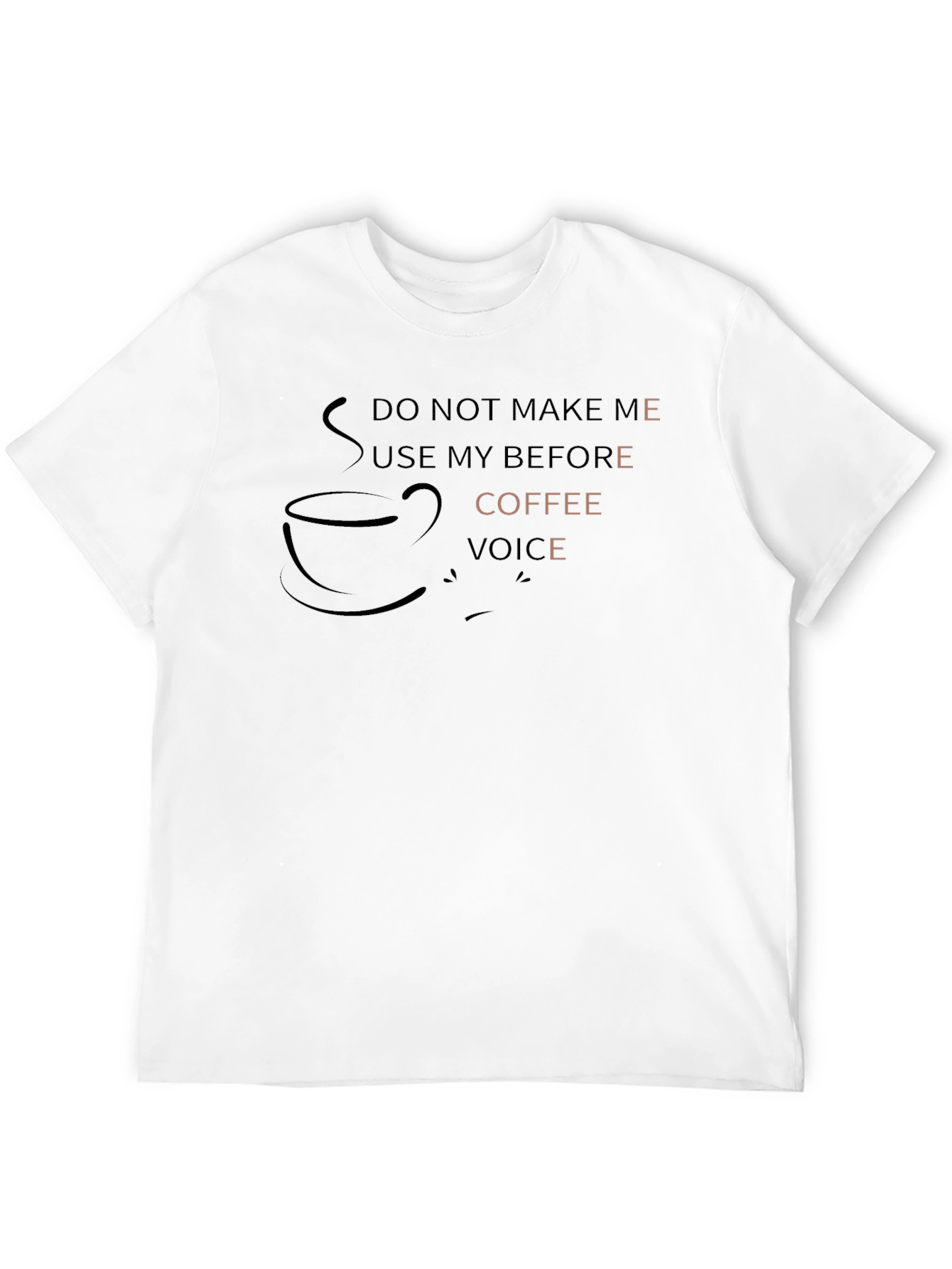 Coffee Voice Graphic Tee - Mens Black T-Shirt