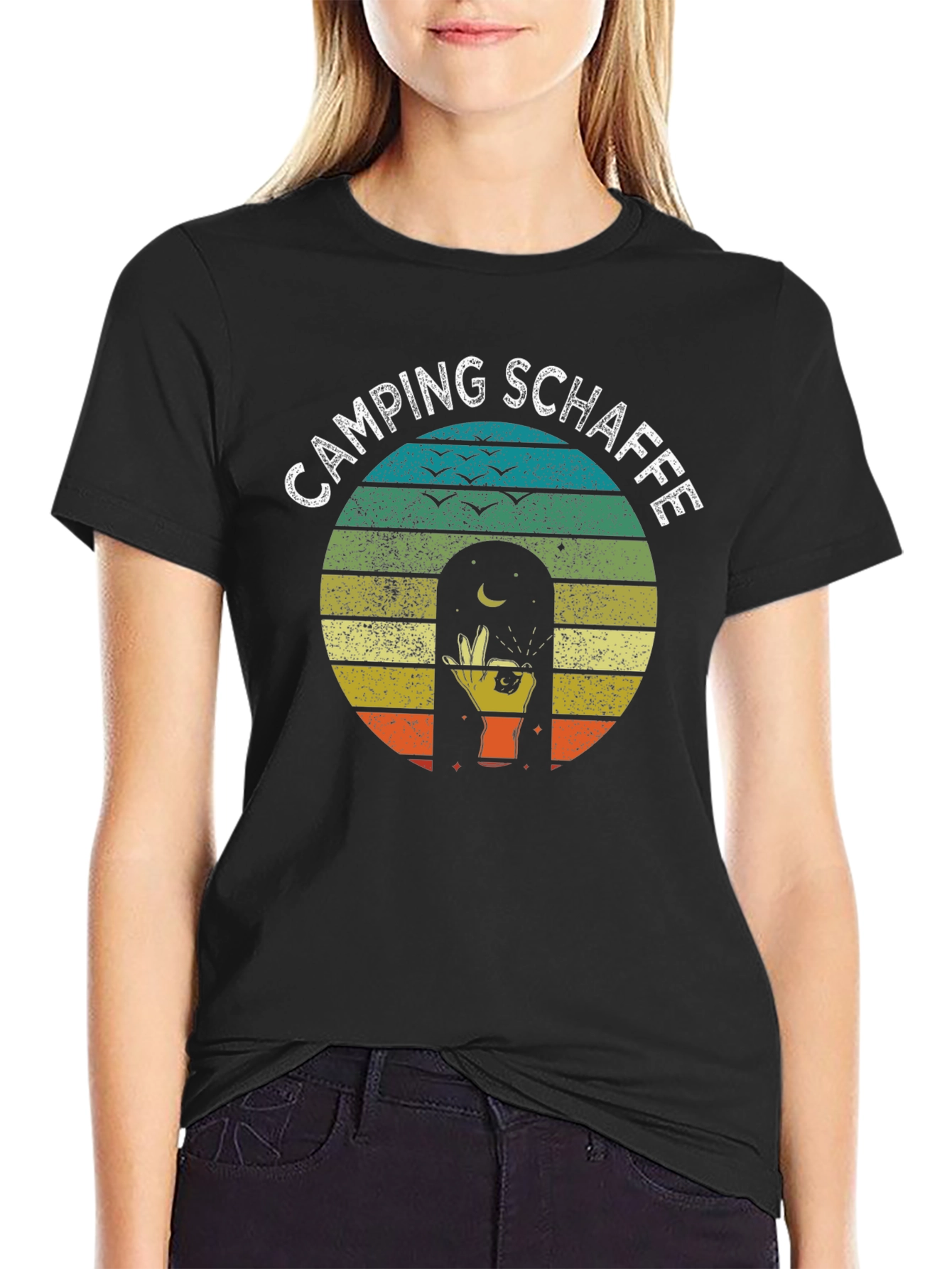 Camping Schaffe T-Shirt Retro Camping Tee