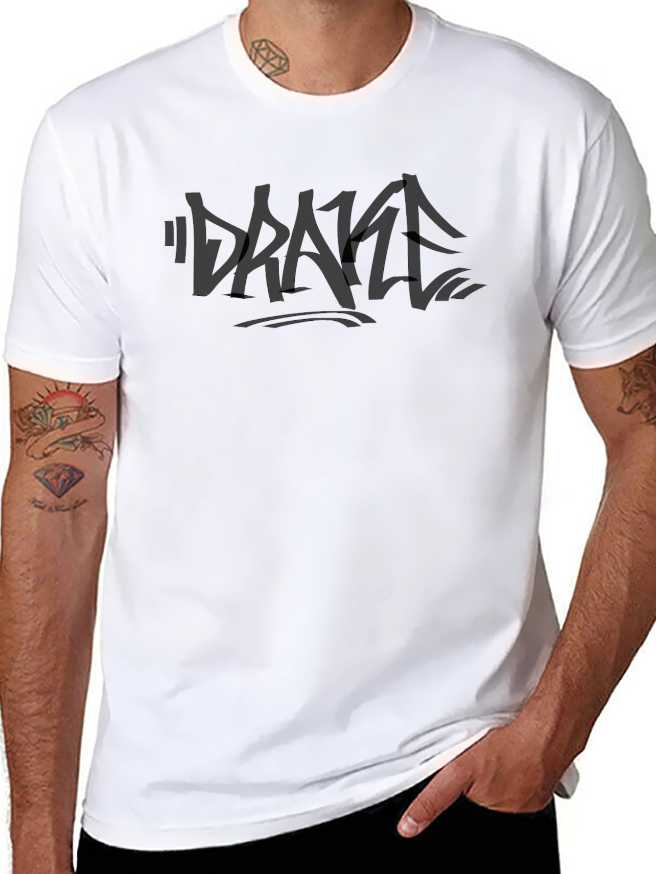 Drake Graffiti Style Black T-Shirt