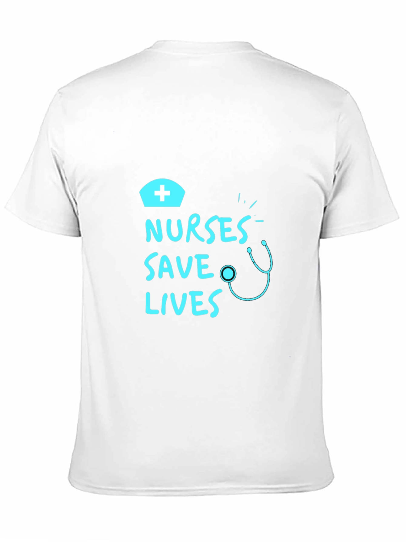 Nurses Save Lives Graphic Tee - Black Cotton T-Shirt