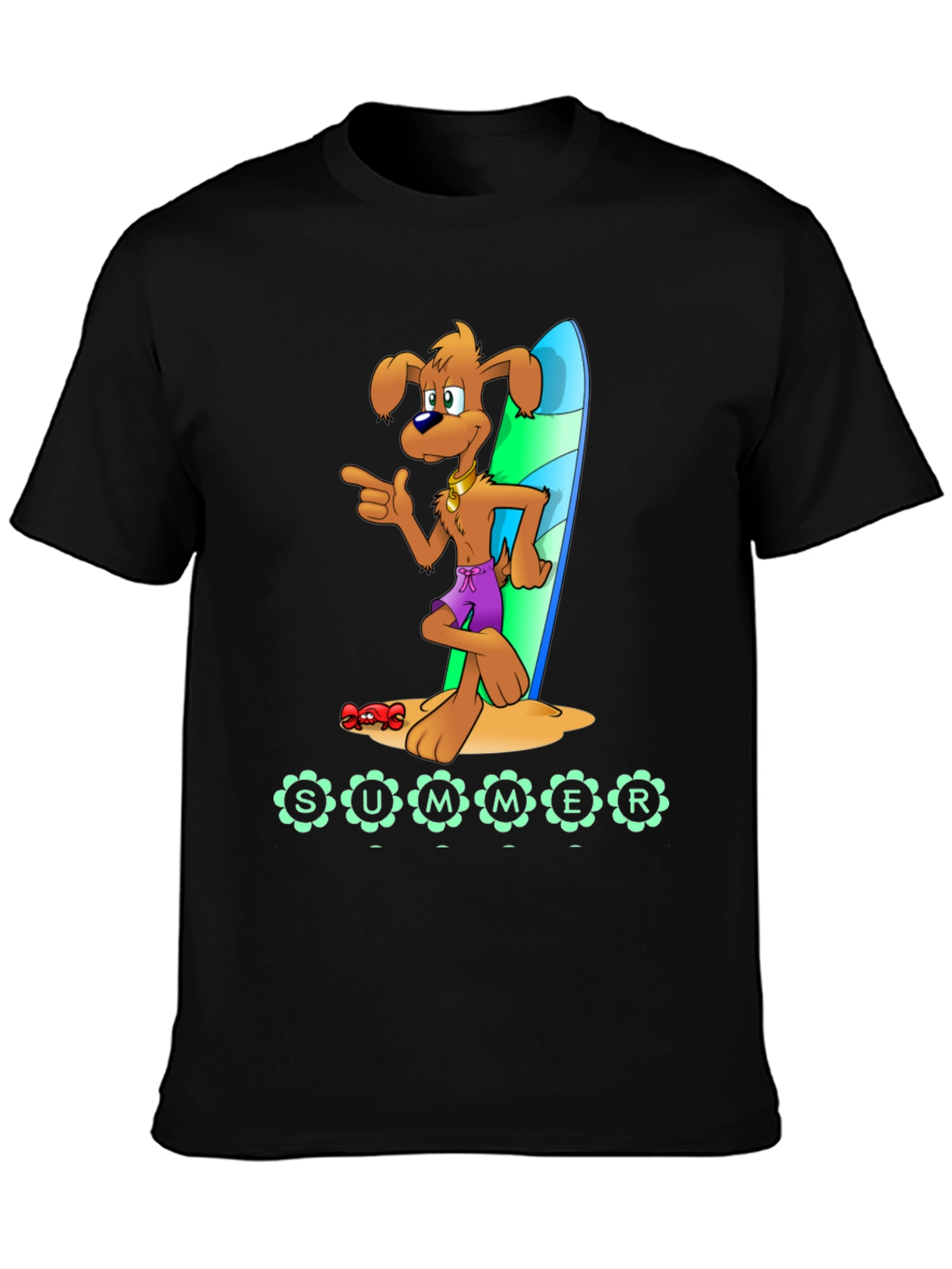 Summer Surf Dog T-Shirt