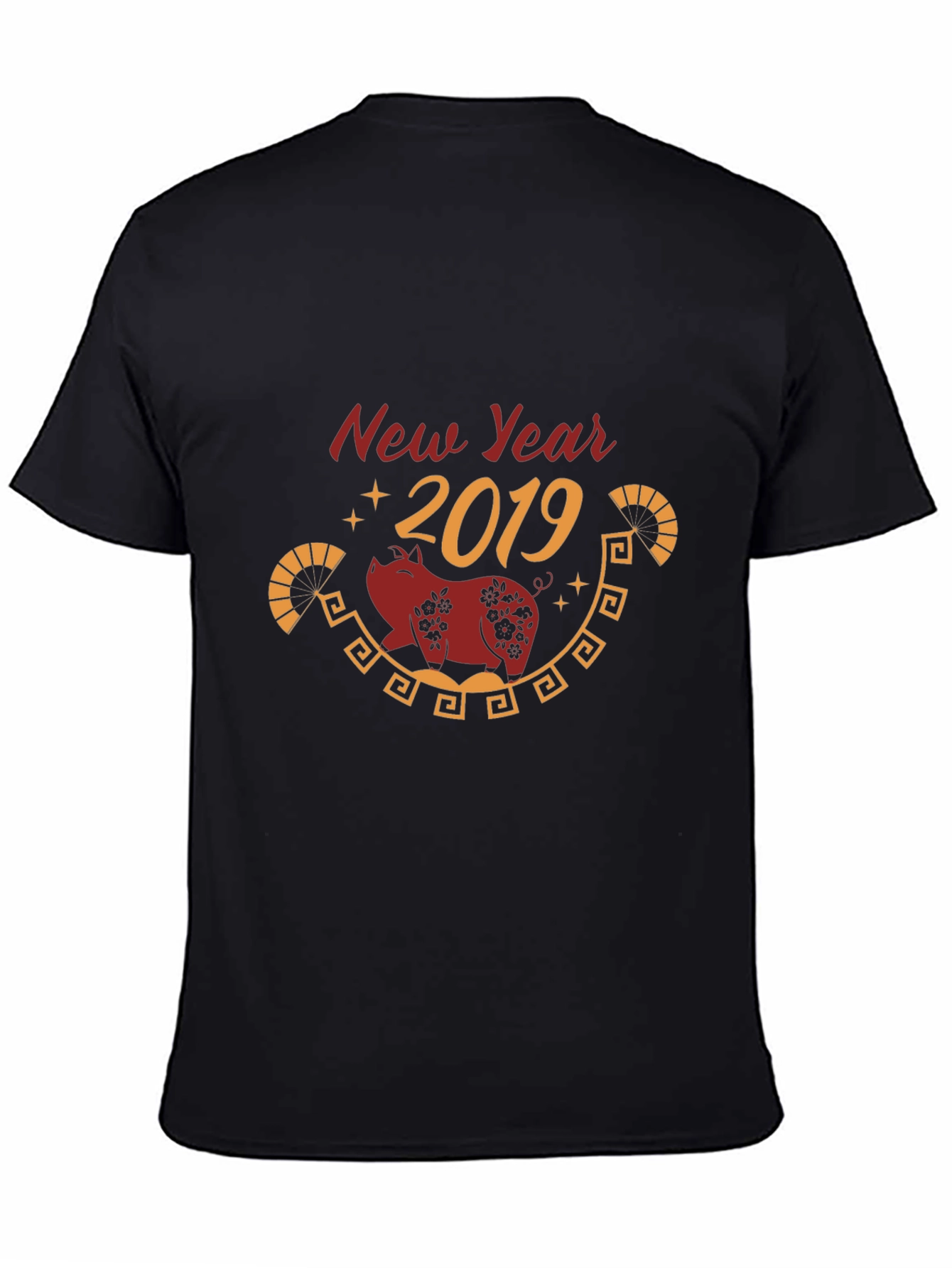 New Year 2019 Pig Graphic T-Shirt
