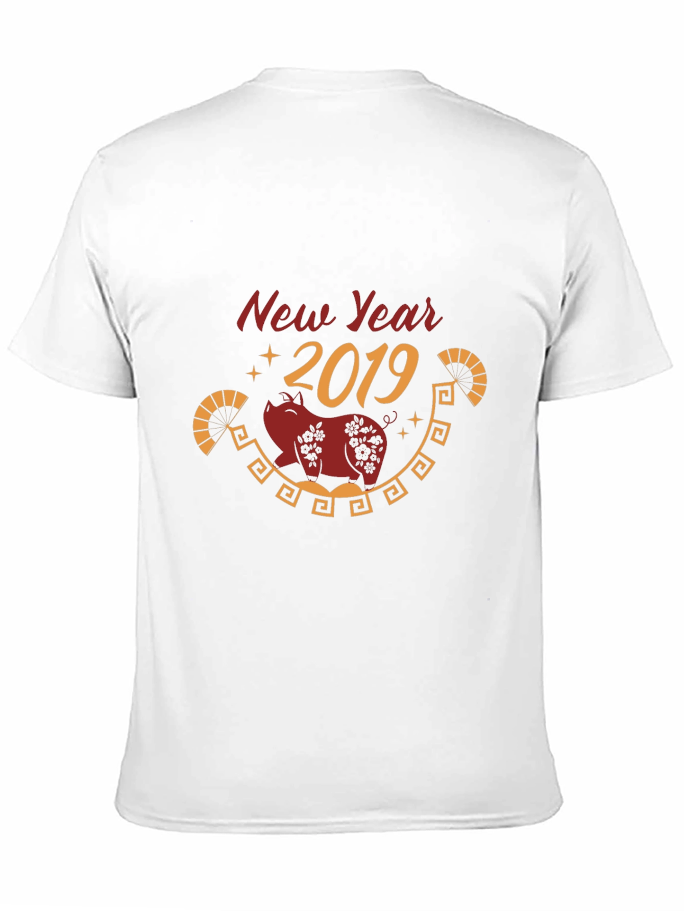 New Year 2019 Pig Graphic T-Shirt