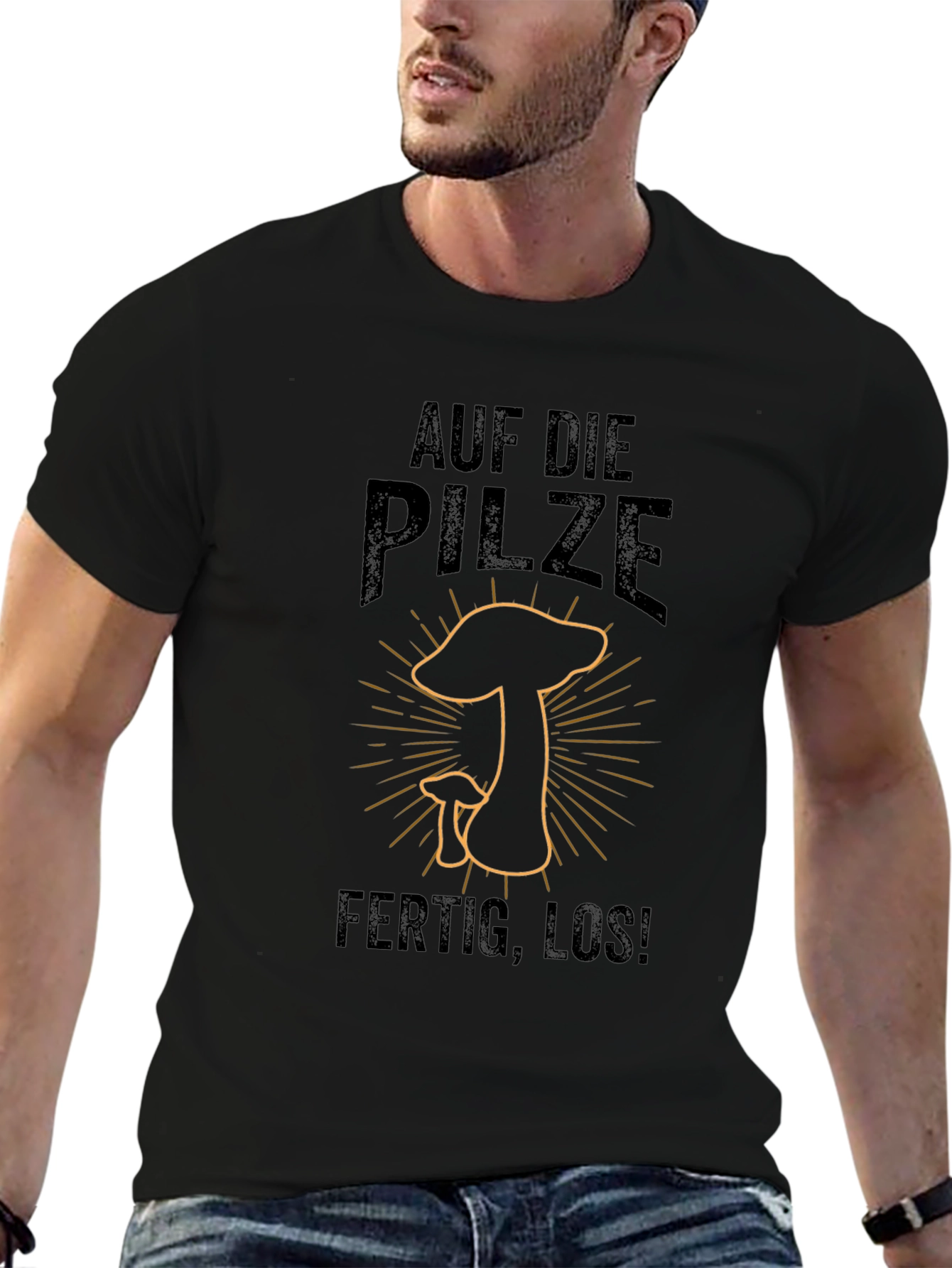Auf Die Pilze - Ready to Hunt Mushrooms T-Shirt