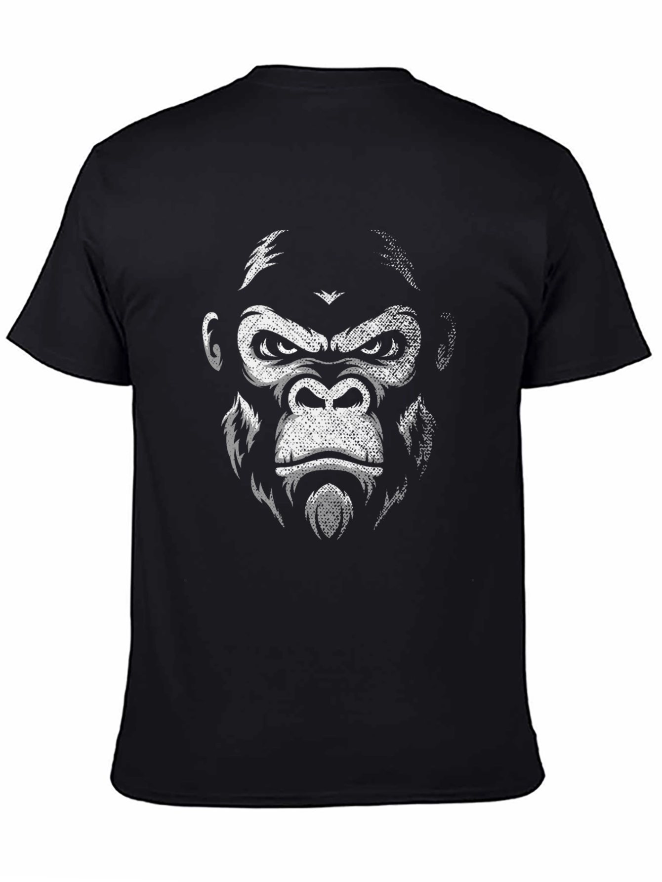 Mens Gorilla Graphic Print Black T-Shirt