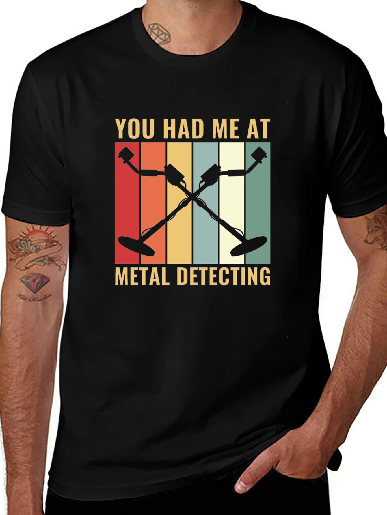 Metal Detecting Graphic Tee - Retro Hobby Shirt