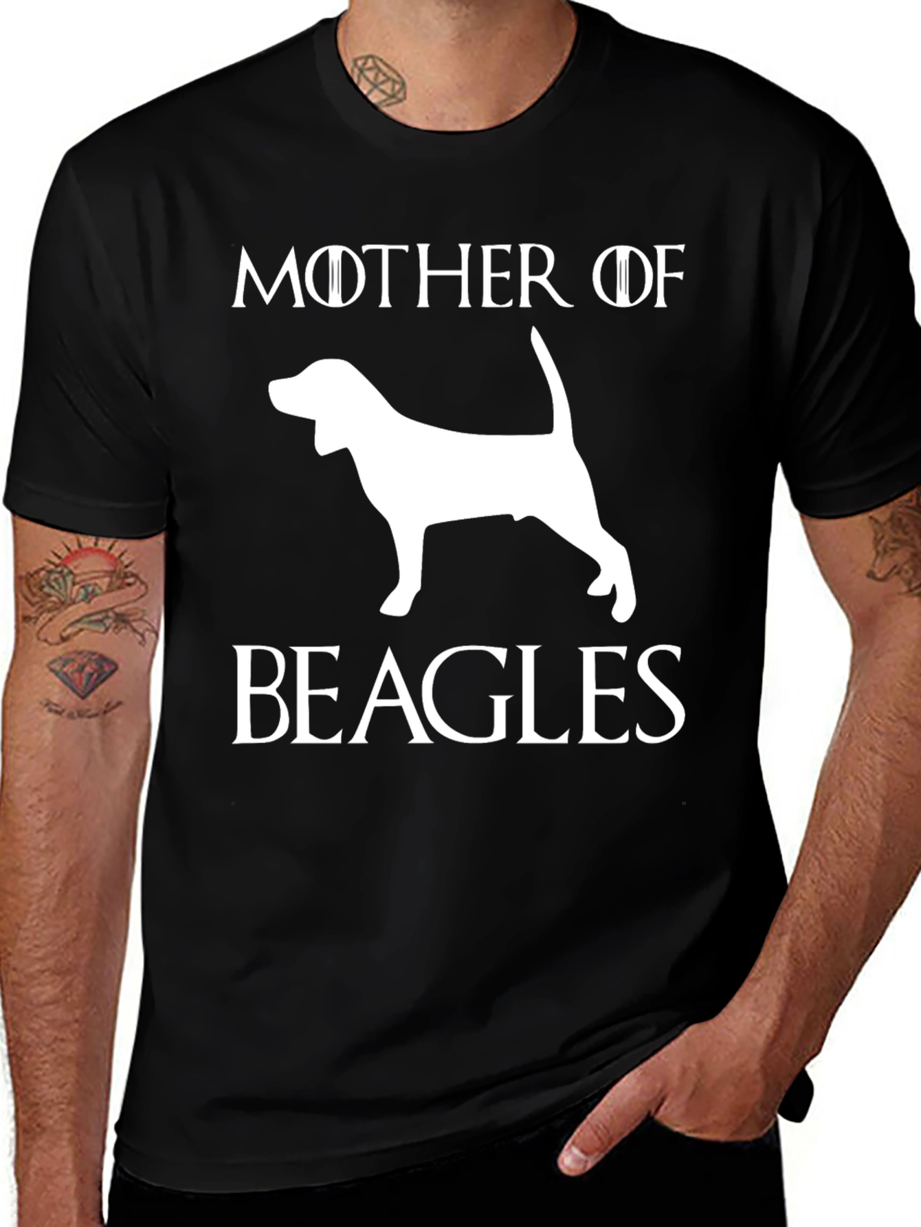 Mother of Beagles Graphic T-Shirt