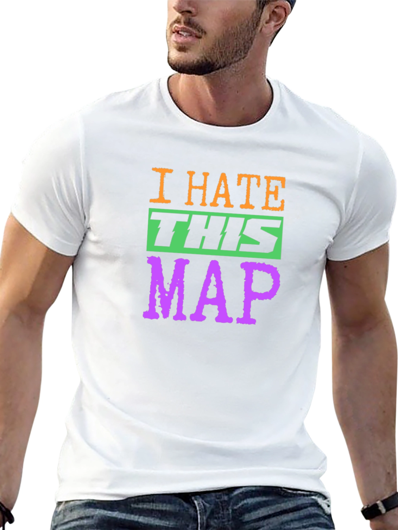 I Hate This Map Graphic T-Shirt