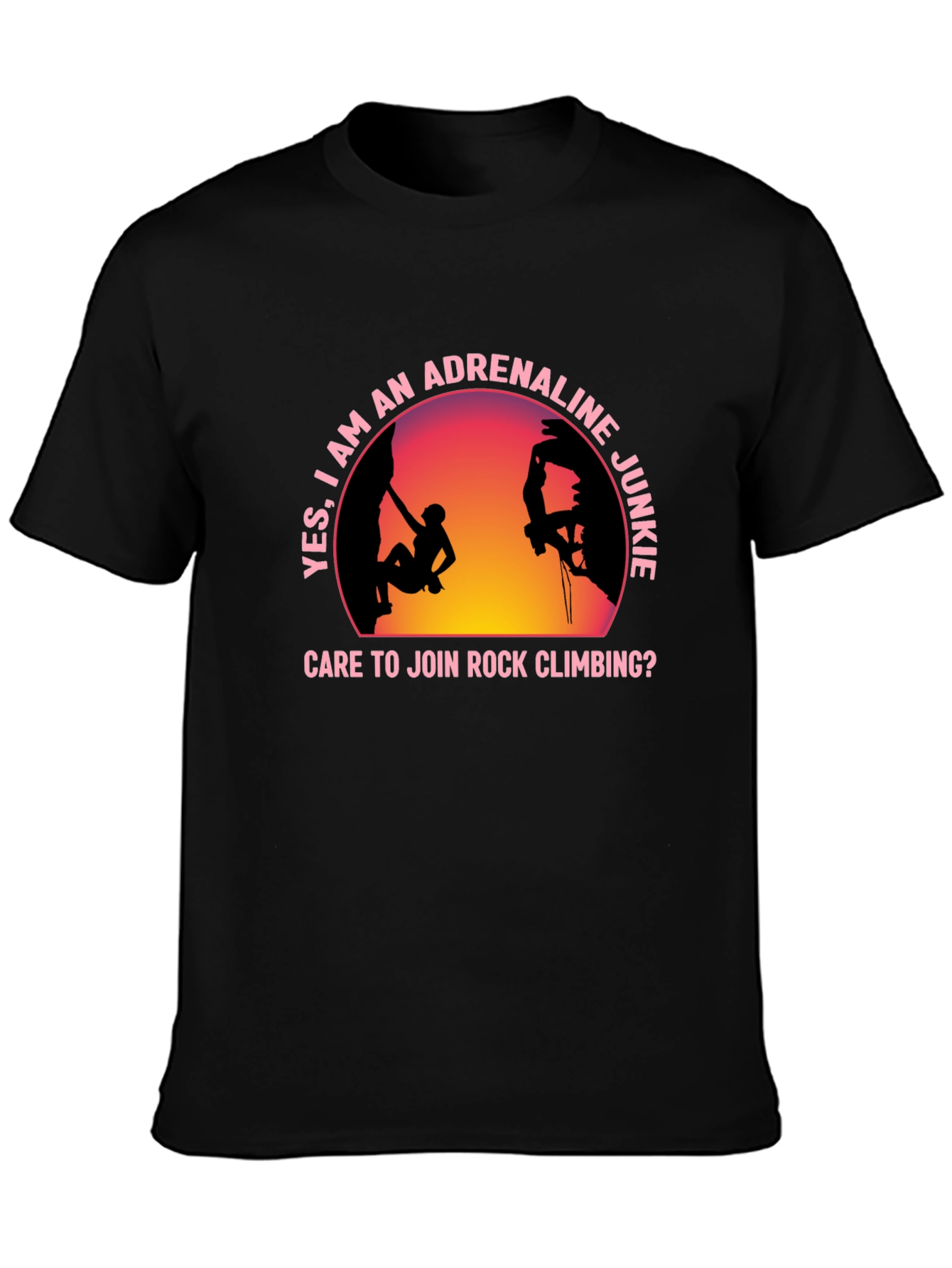 Adrenaline Junkie Rock Climbing T-Shirt