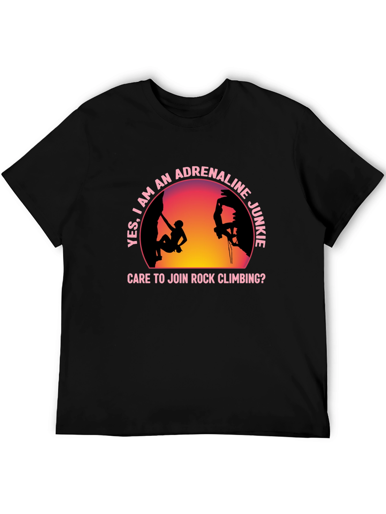 Adrenaline Junkie Rock Climbing T-Shirt