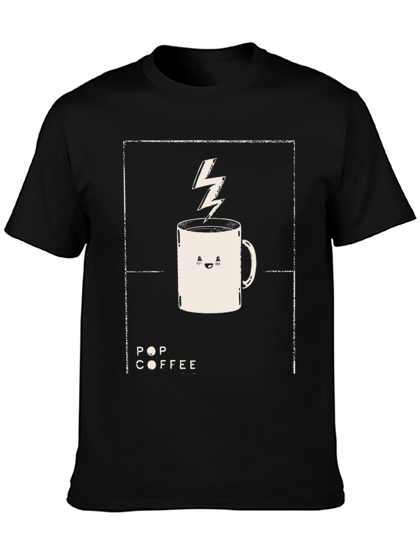 Pop Coffee T-Shirt - Lightning Mug Graphic Tee