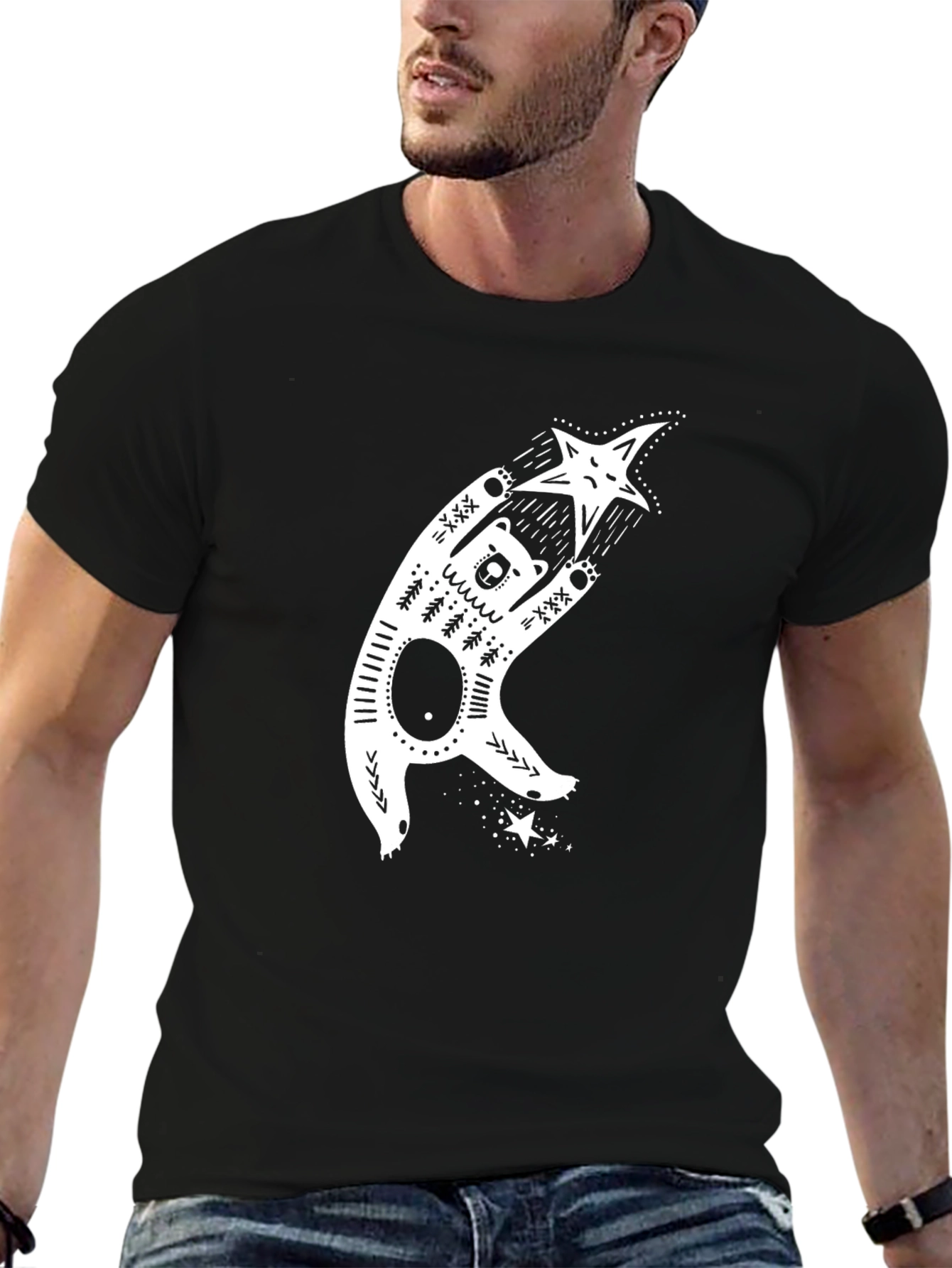 Stylized Bear Graphic Tee