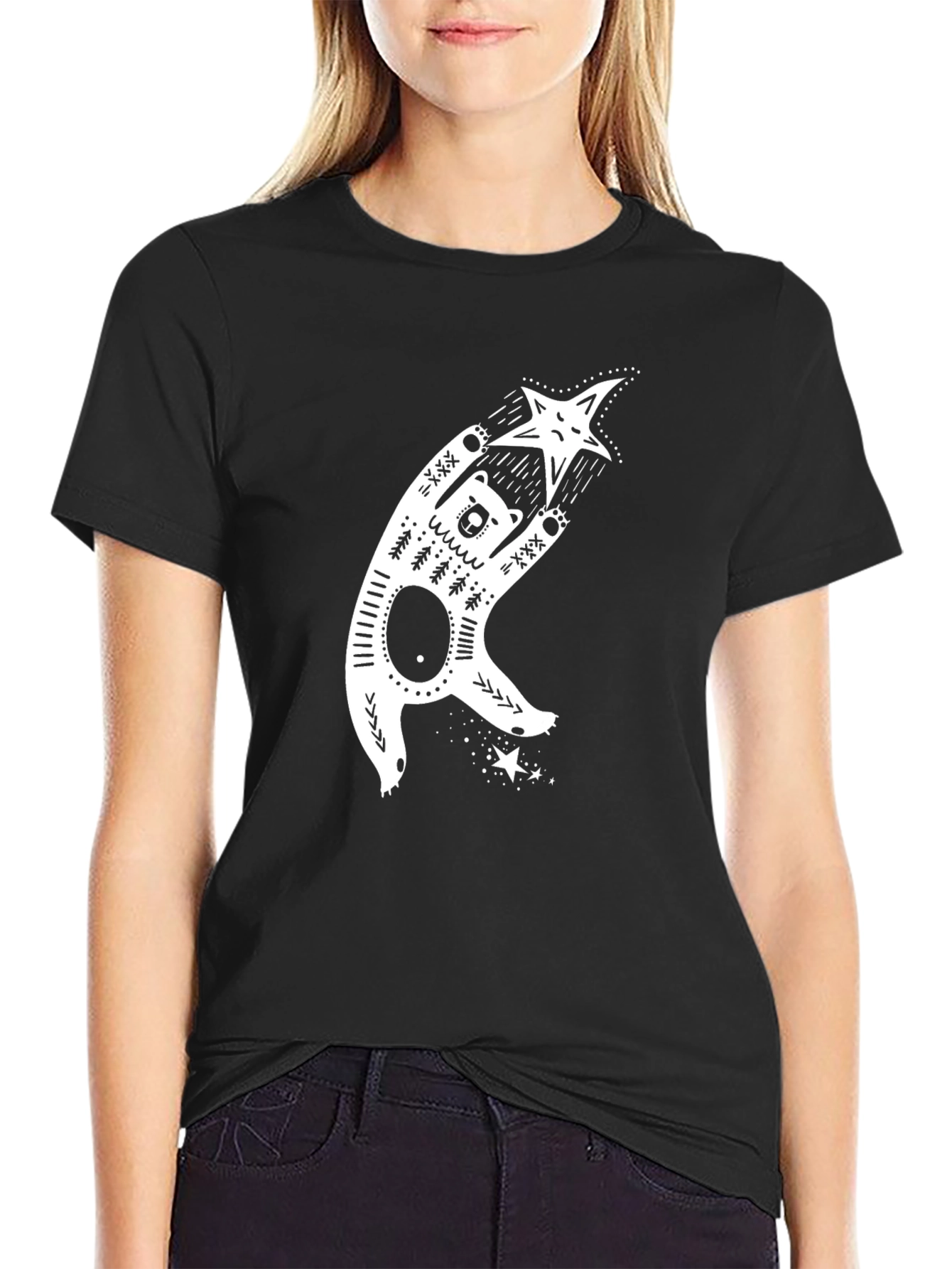 Stylized Bear Graphic Tee