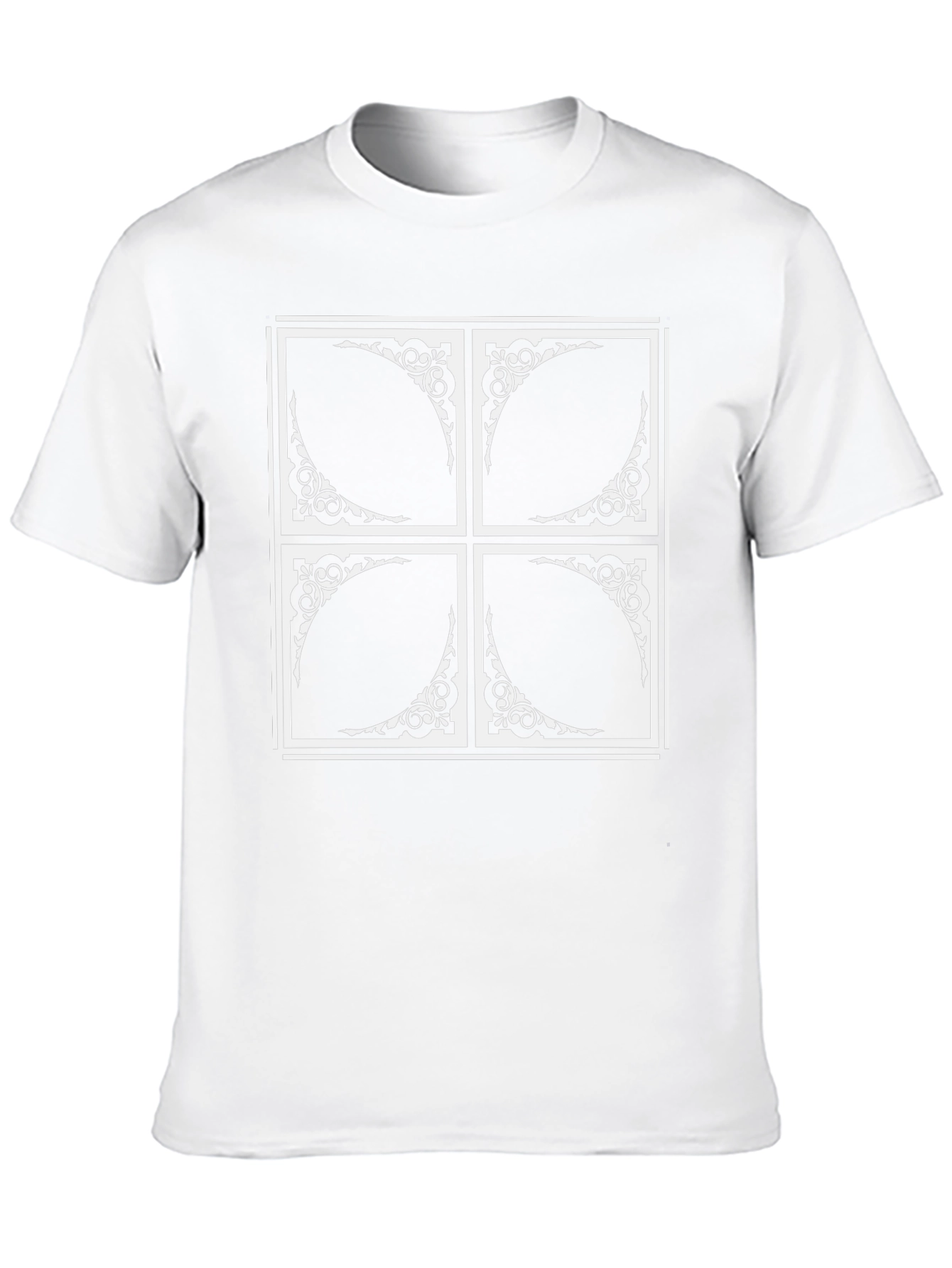 Abstract Pattern Black Tee
