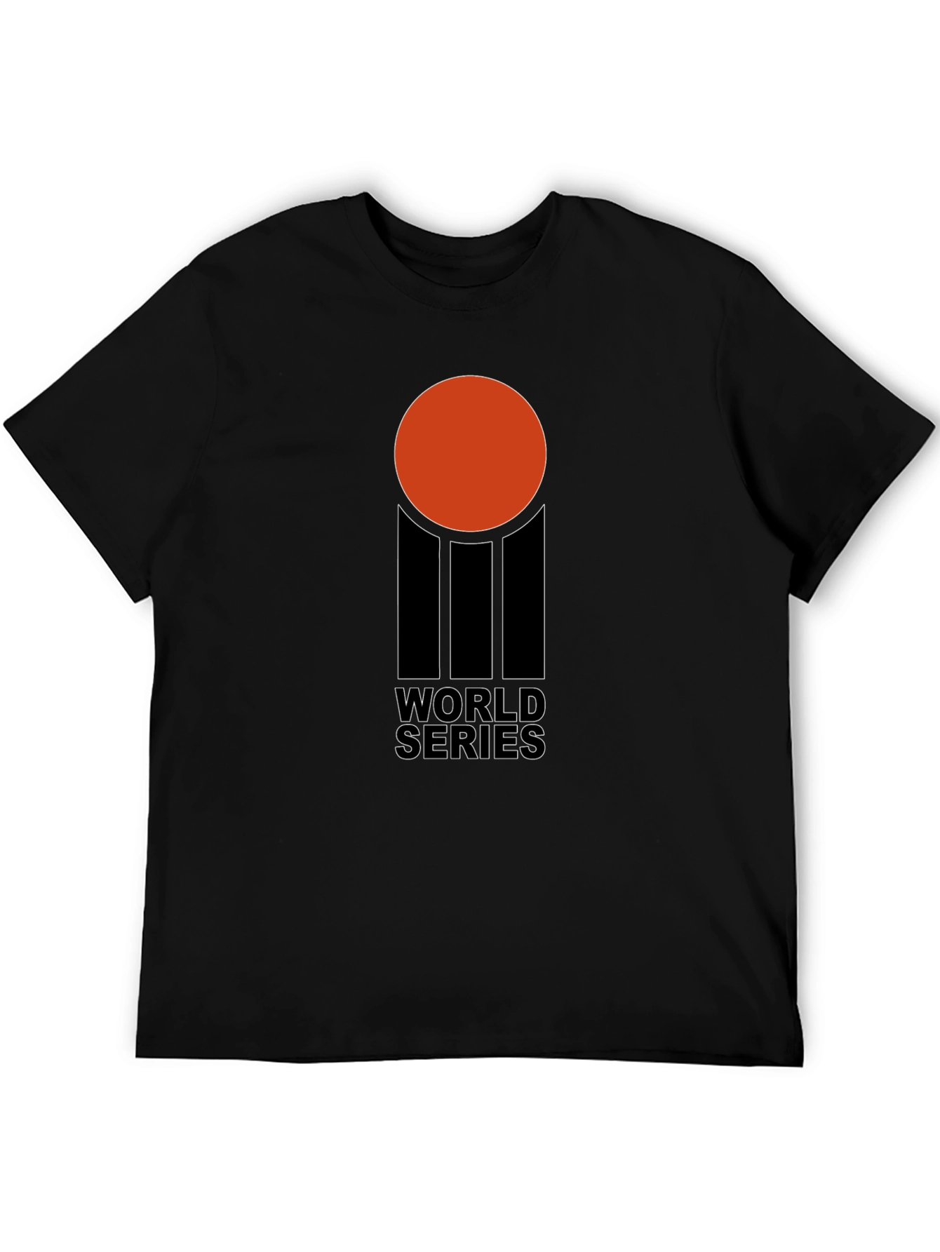 Retro World Series Graphic T-Shirt - Black