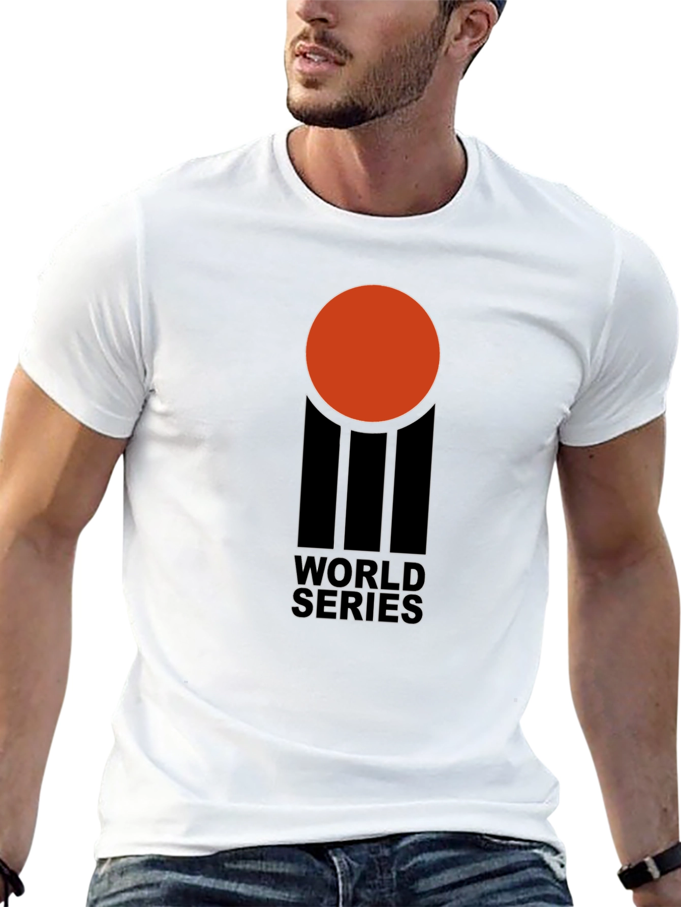 Retro World Series Graphic T-Shirt - Black