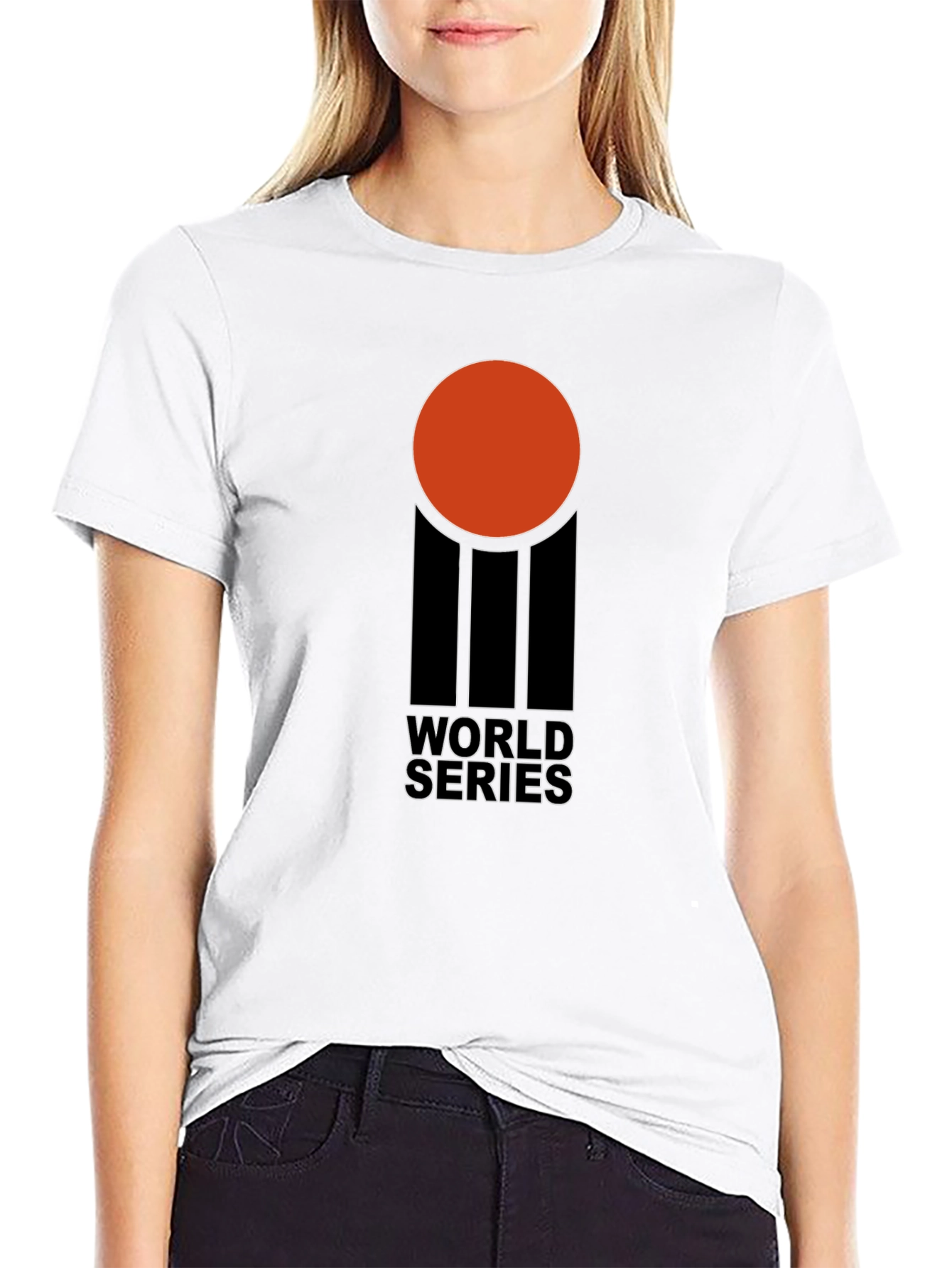 Retro World Series Graphic T-Shirt - Black