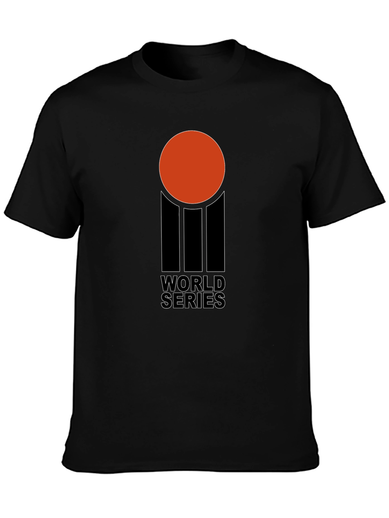 Retro World Series Graphic T-Shirt - Black