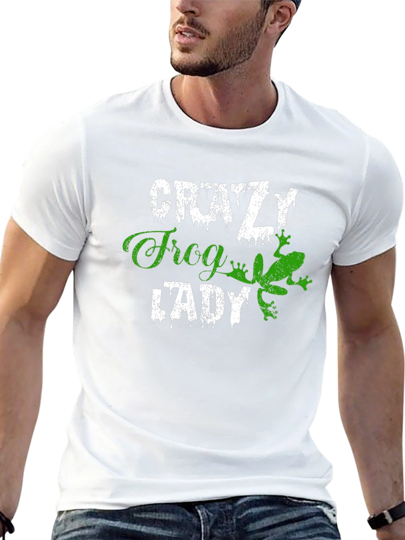Crazy Frog Lady Graphic T-Shirt