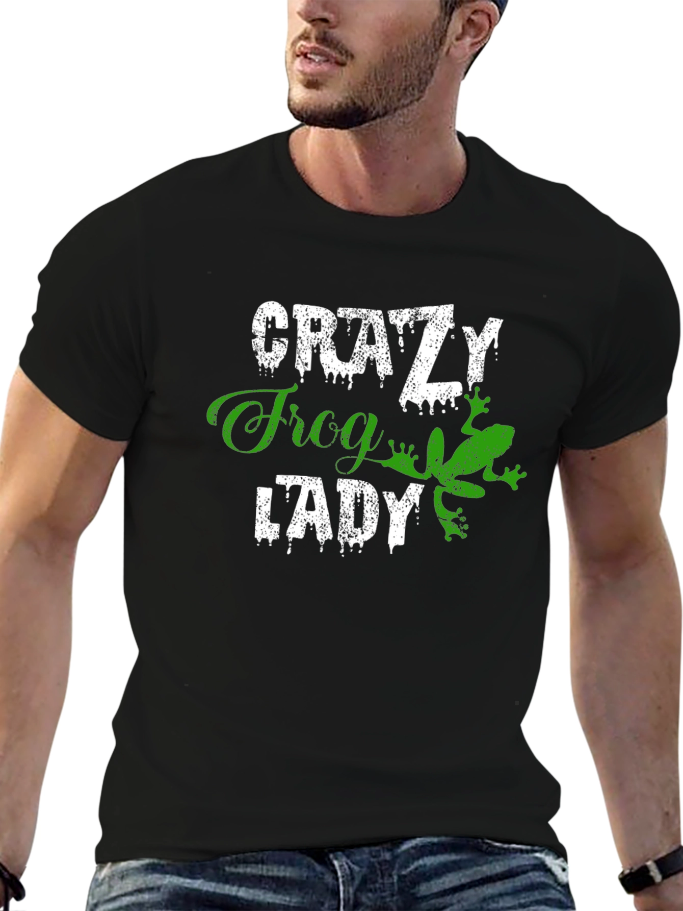 Crazy Frog Lady Graphic T-Shirt