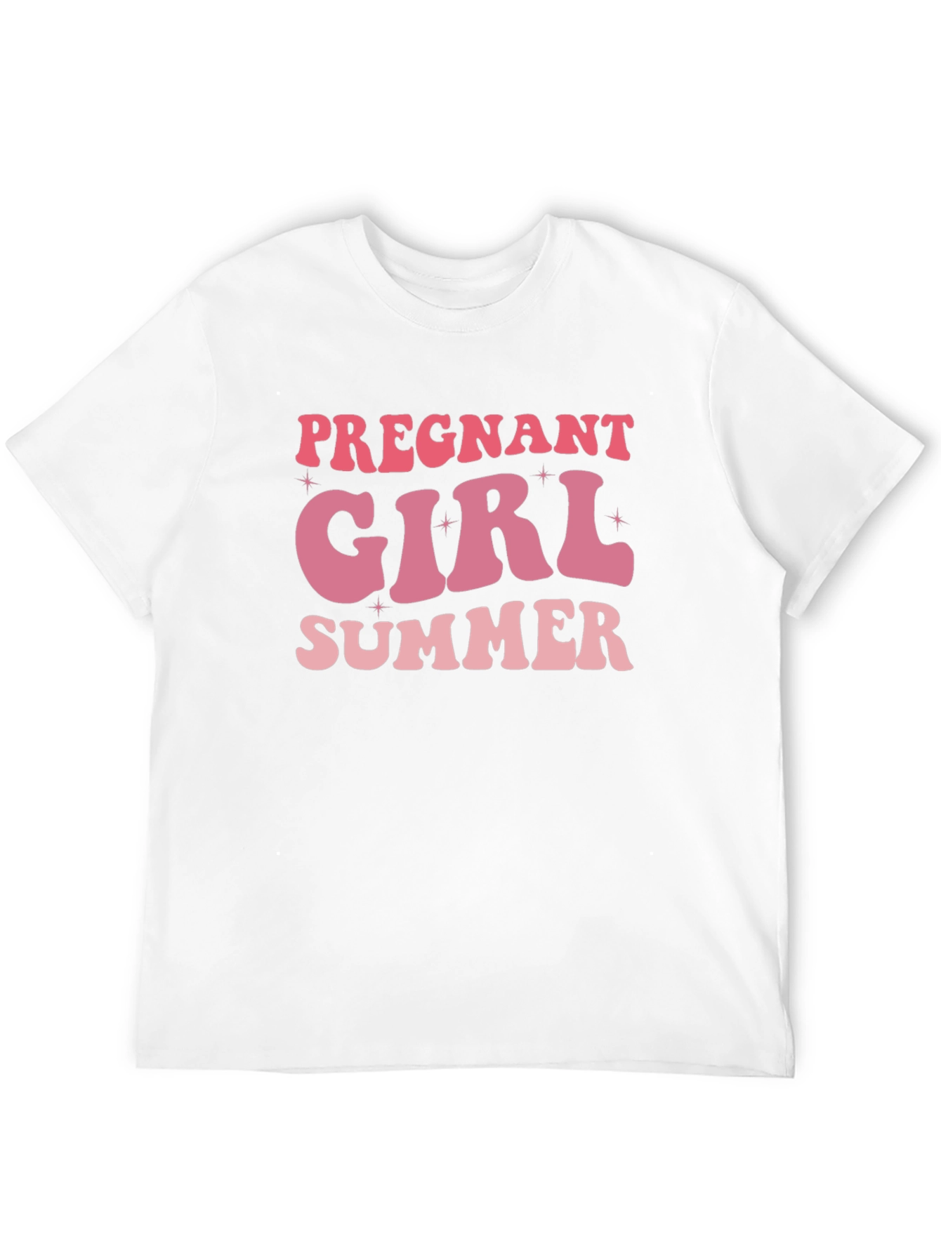 Pregnant Girl Summer Black T-Shirt