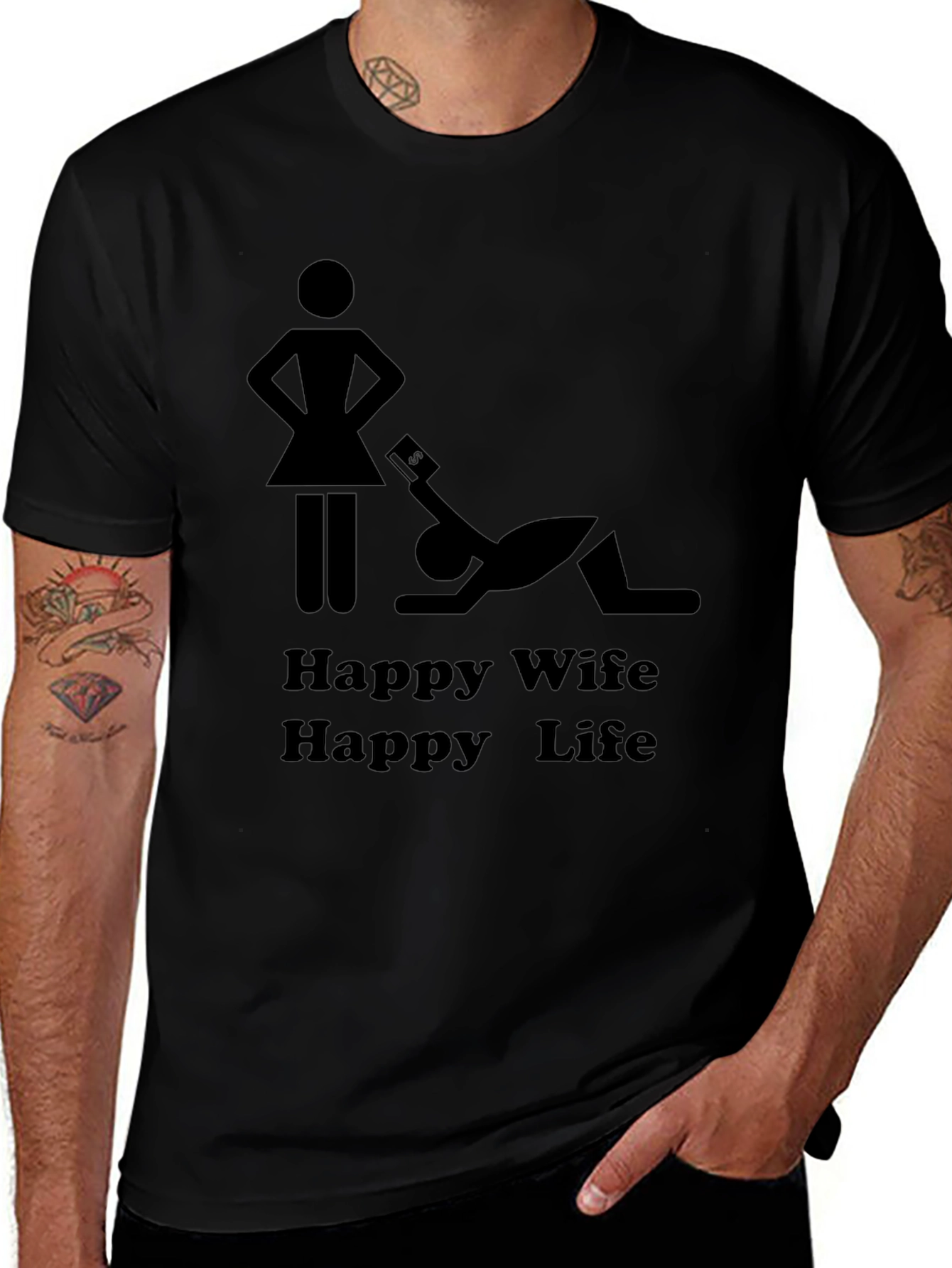 Happy Wife Happy Life Graphic Tee
