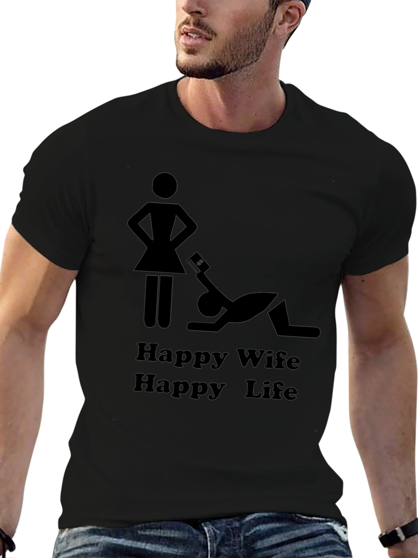 Happy Wife Happy Life Graphic Tee