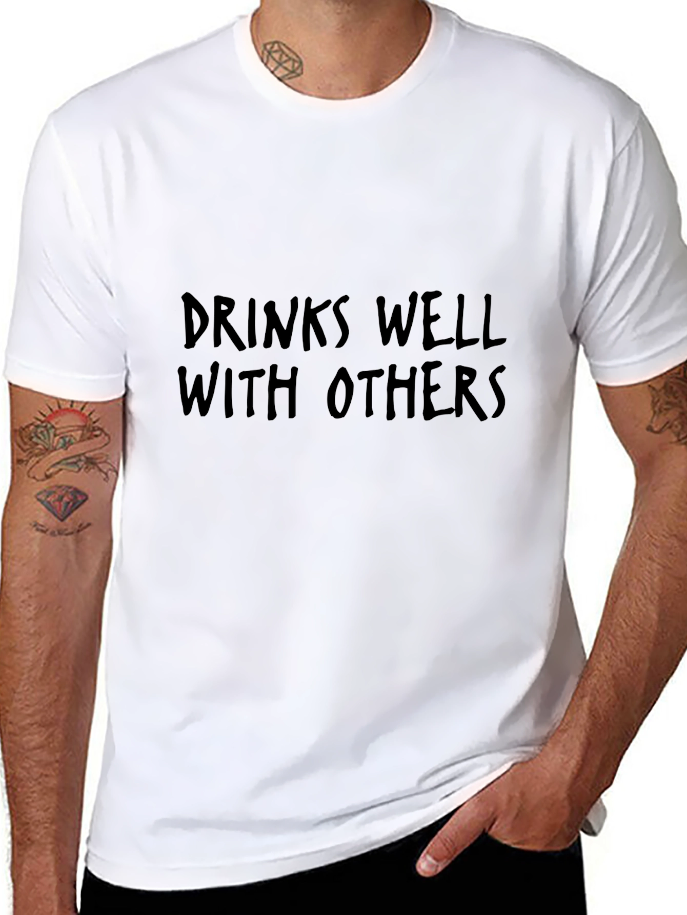Drinks Well With Others Graphic Tee