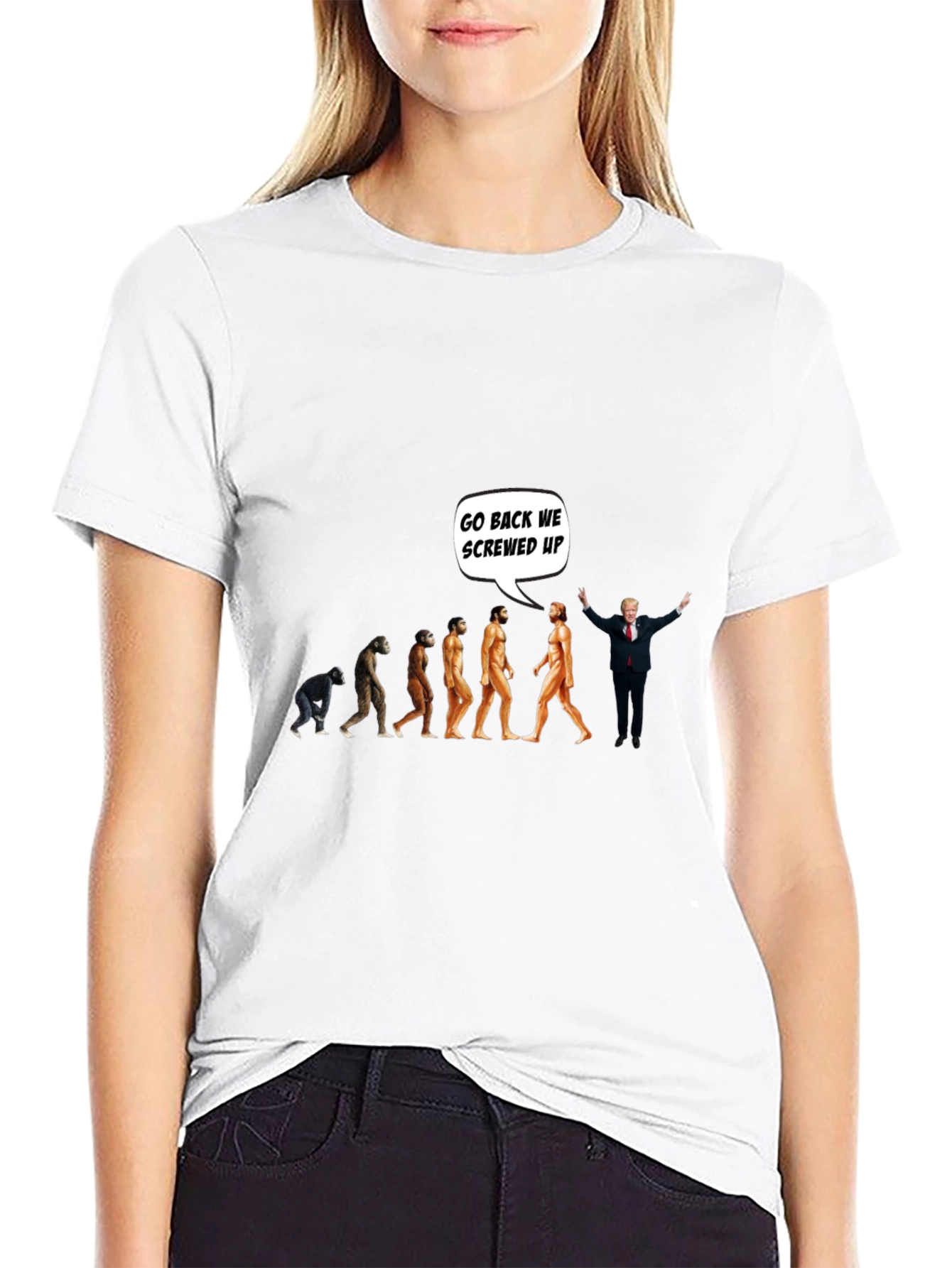 Funny Evolution Graphic T-Shirt